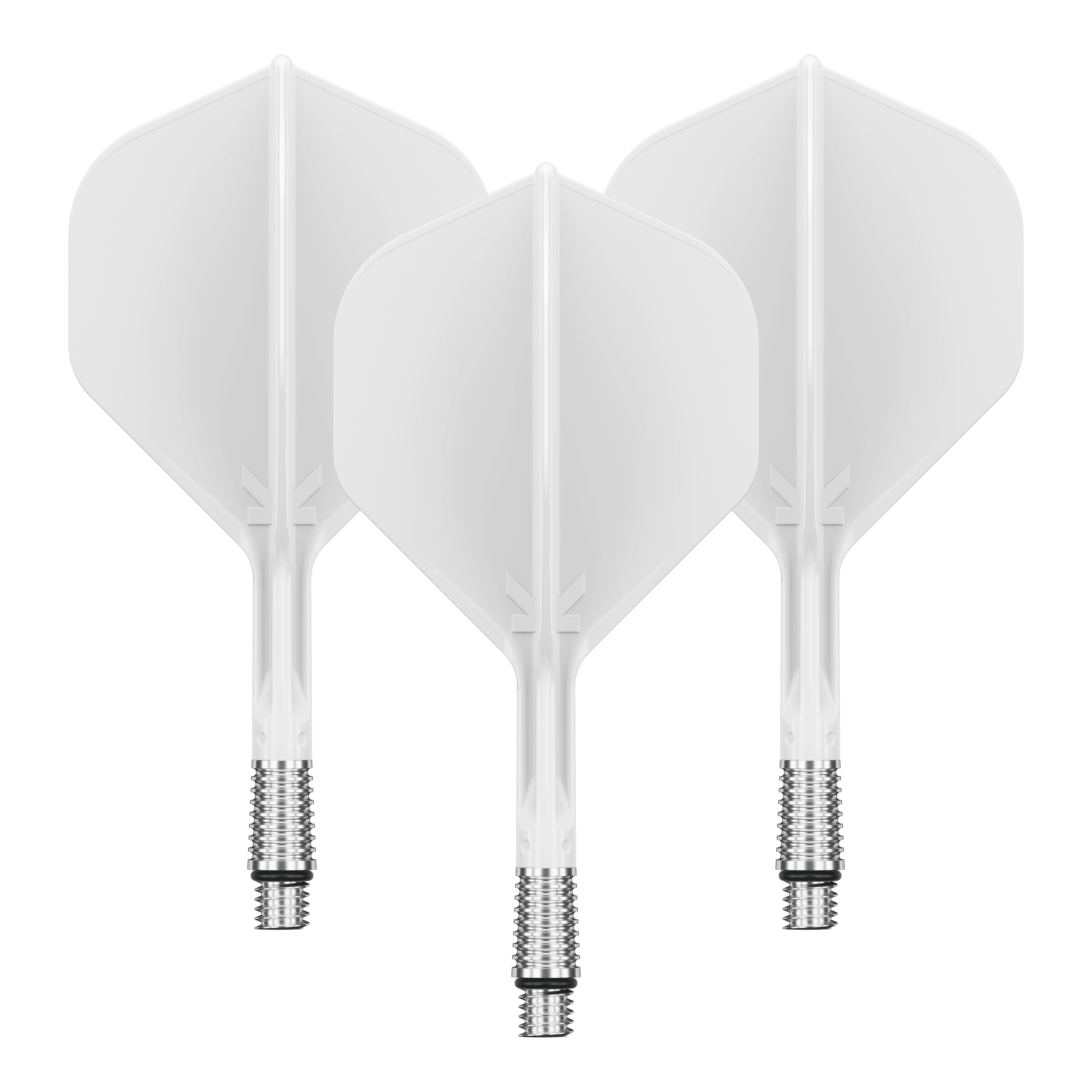 Plumas estándar Target K-Shift No2 - Blancas Abgebildet ist ein Set mit weißen Dart Flights. Die Flights haben eine geschätzte Länge von 26 mm.