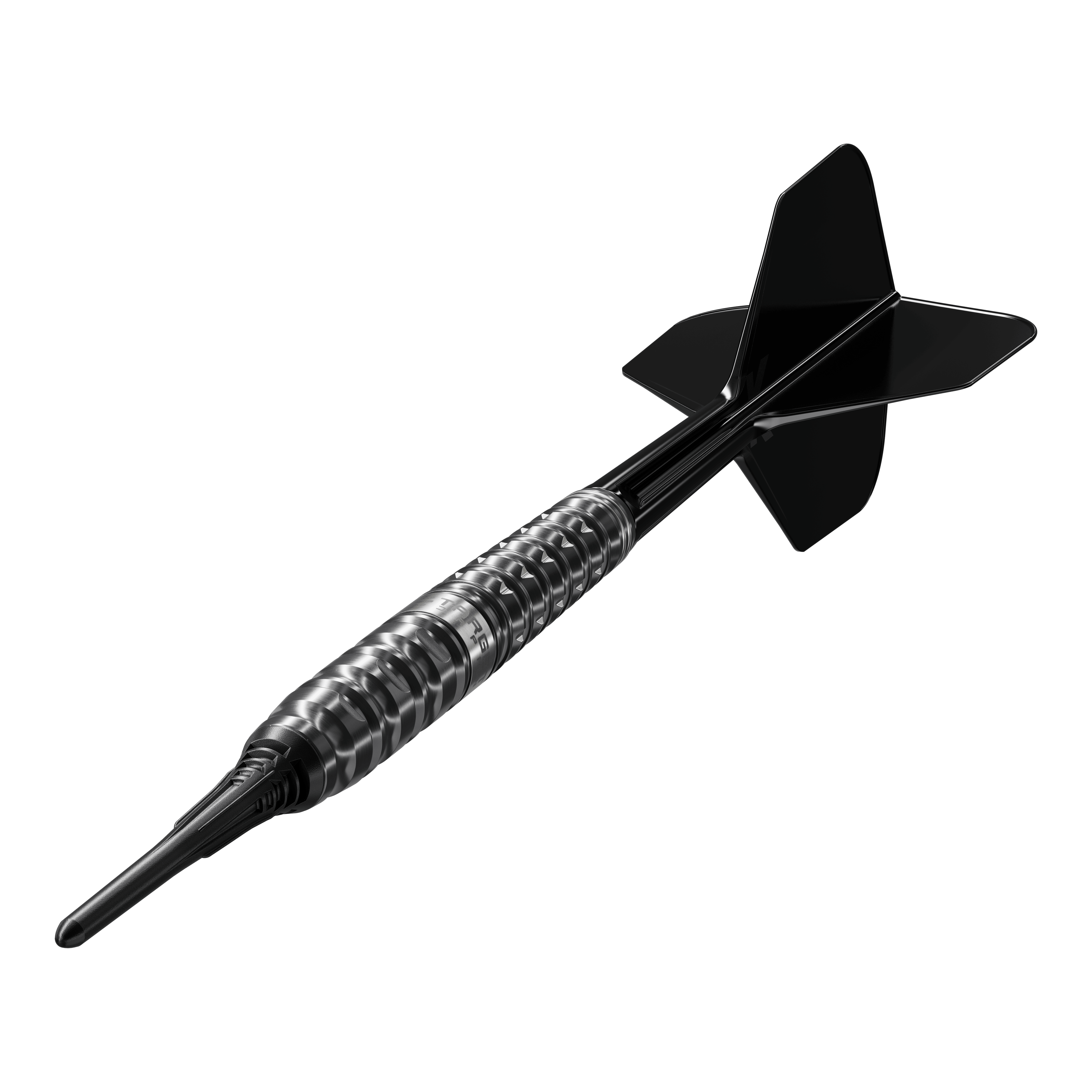 Dardos blandos Target Black Marque Eclipse - 21 g Dieses Bild zeigt die Target Black Marque Eclipse Softdarts mit 21g Gewicht. Es handelt sich um ein hochwertiges Dartprodukt für Softdartspieler.
