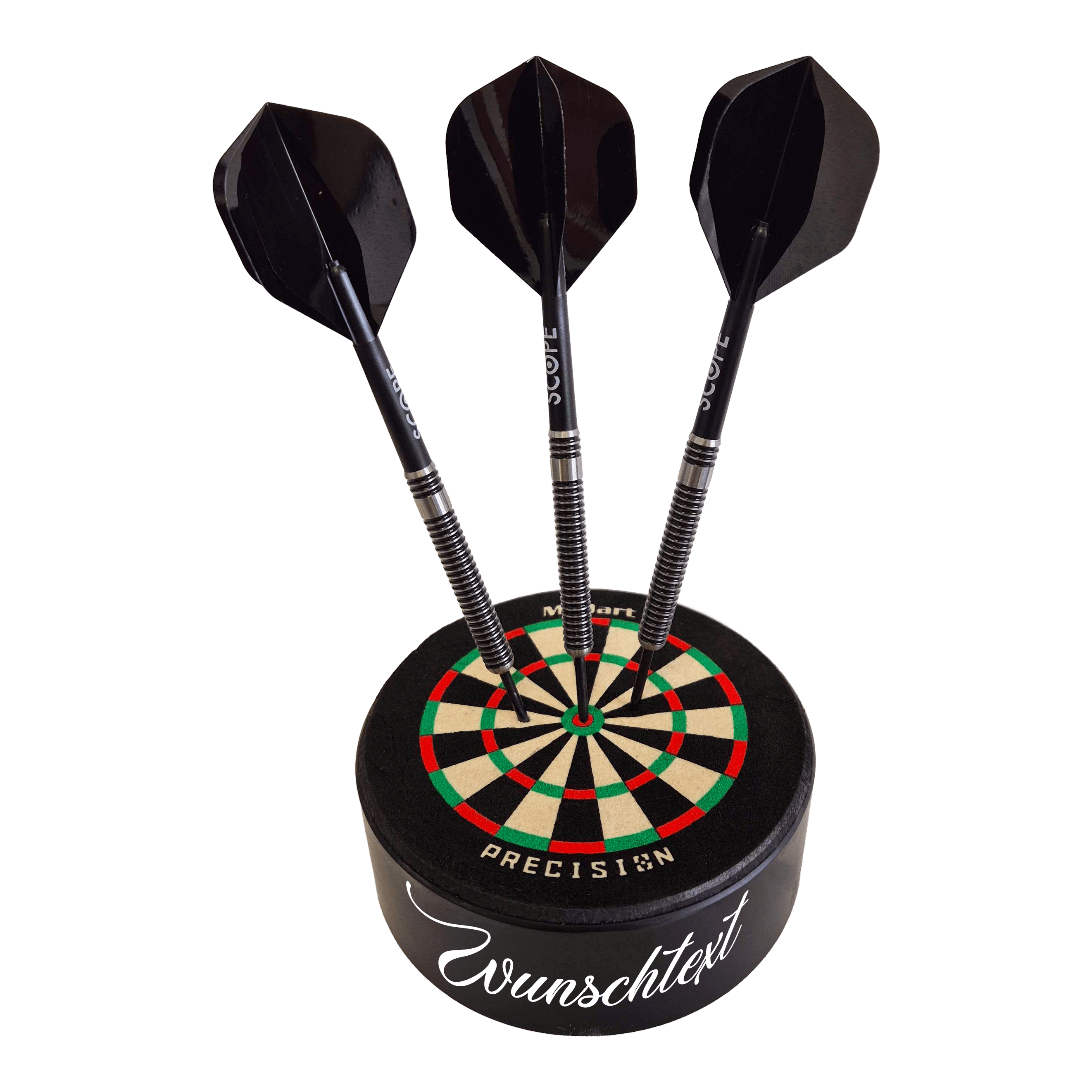 Mini diana de dardos de precisión McDart con texto personalizado Gezeigt wird ein Artikel mit dem Dateinamen 765_McDart_Mini_Precision_Dartboard_Darthalter_1_WeatherSunday. Das Produkt gehört vermutlich zur Kategorie Dartboard-Halterungen.