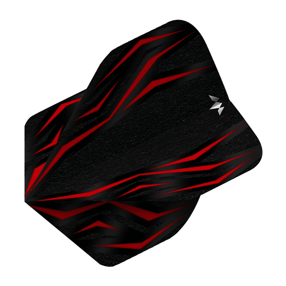 Vuelos de la Misión Lava Roja N.° 6 Auf dem Bild ist das Produkt Mission Lava Red No6 Flights zu sehen. Es handelt sich um rote Flights für Darts.