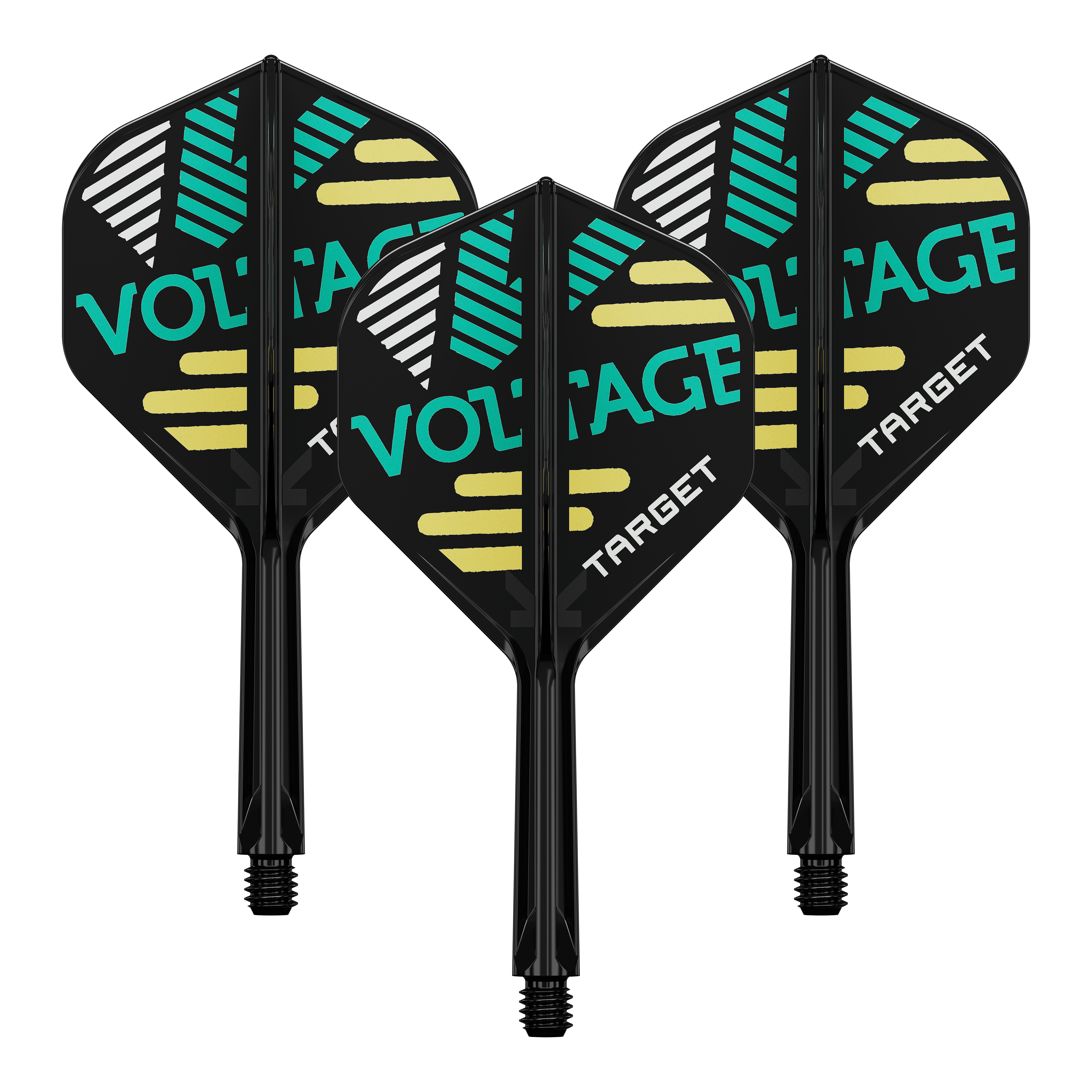 Das Target K-Flex Rob Cross No2 Standard Flight-Shaft-System mit einer Länge von 26 mm ist auf diesem Bild zu sehen. Es eignet sich als Zubehör für Darts.