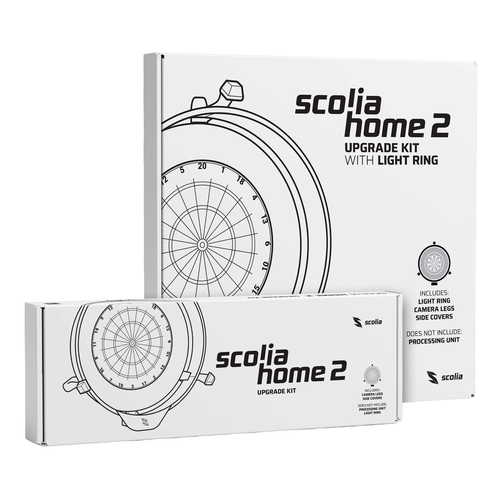 Kit de actualización Scolia Home 2 Das Bild zeigt das Scolia Home 2 Upgrade-Kit. Dieses Produkt ist ein Erweiterungsset für das Scolia Home-System.