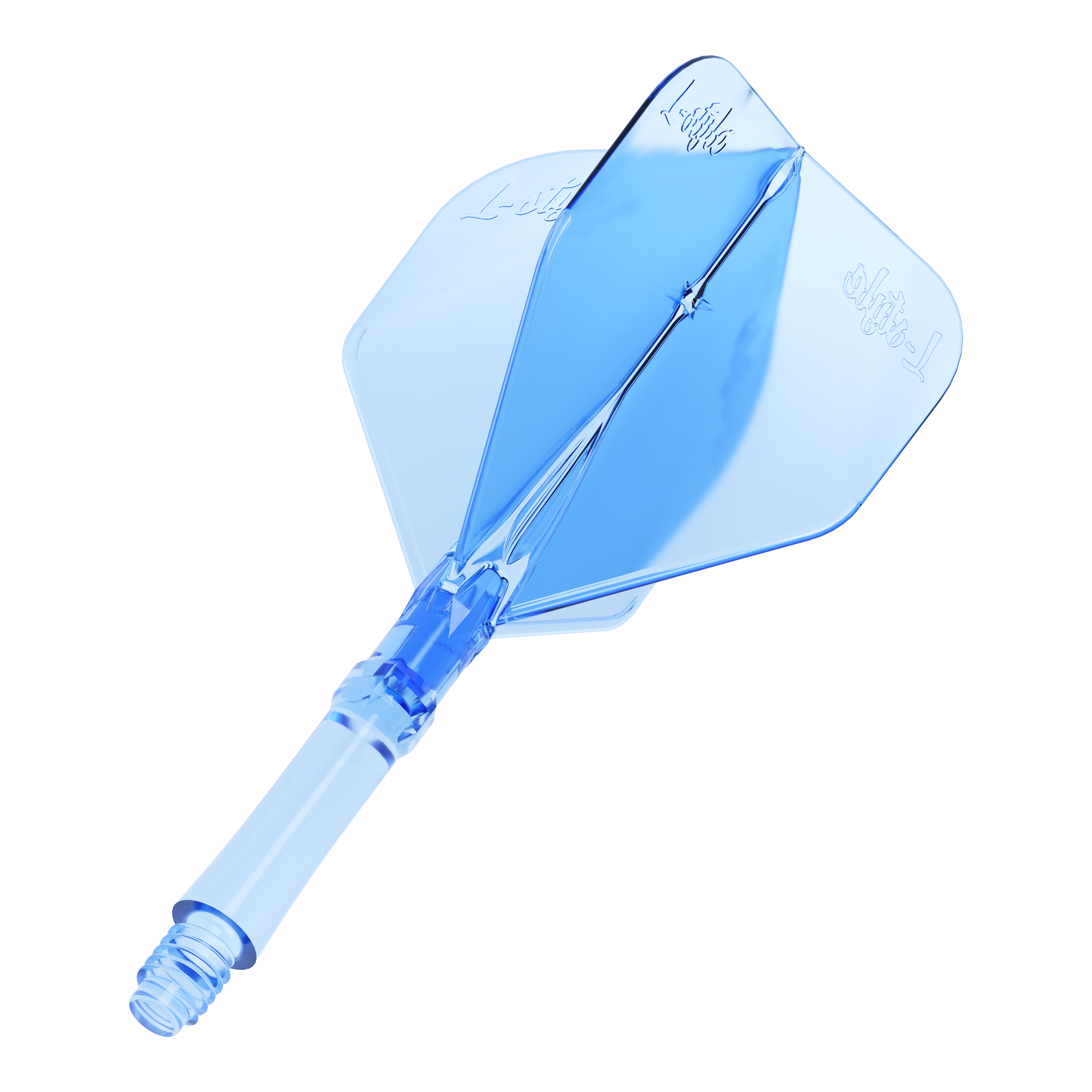 Vuelos L-Style L-System - Azul claro Abgebildet ist das Produkt L-Style L-Sytem Flights - Clear Blue. Die transparent blauen Flights werden zum Spielen von Darts verwendet.