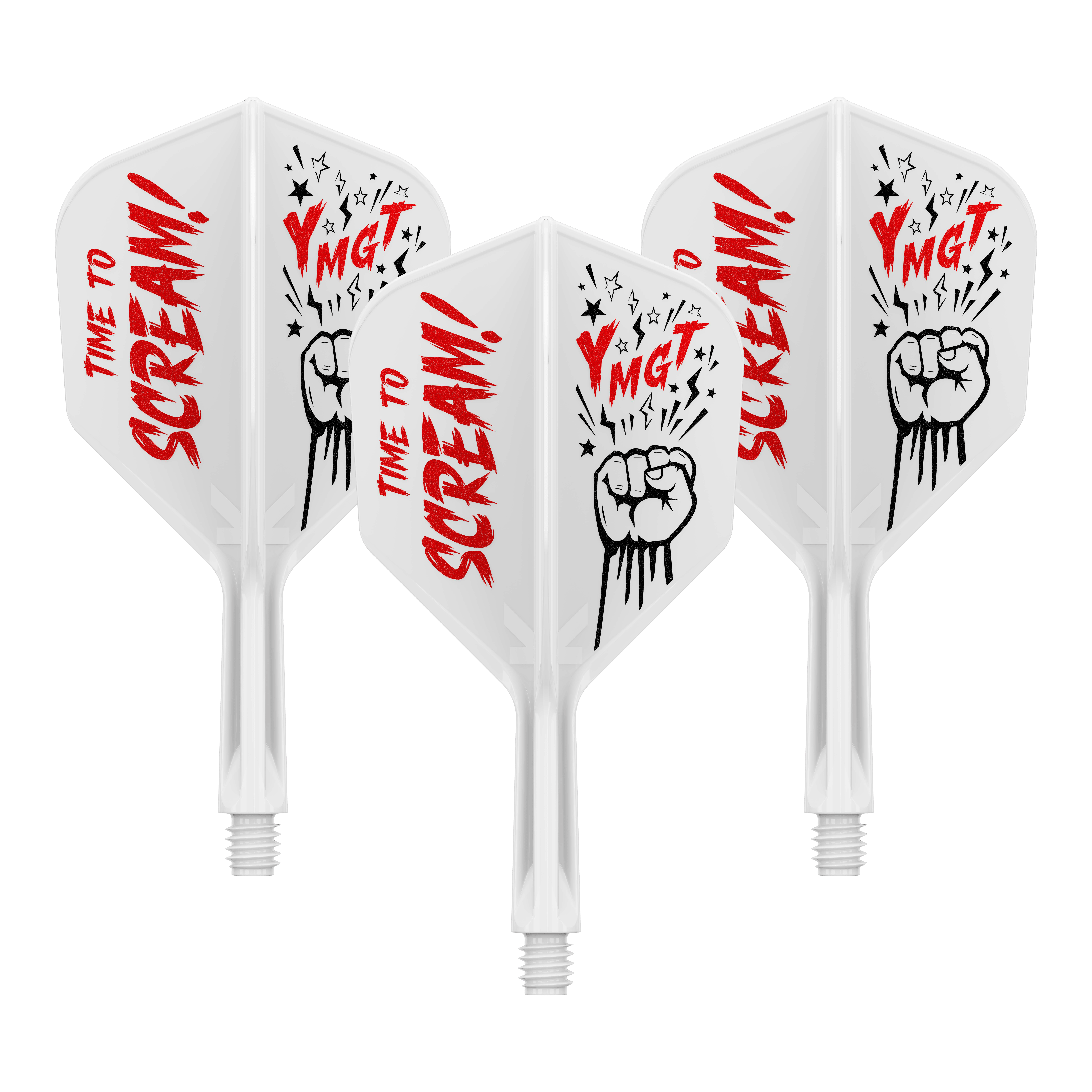 Sistema de eje de vuelo Target Japan K-Flex Scream No6 Zu sehen ist das Produkt 410242_Target_Japan_K-Flex_Scream_No6_Flight-Shafts-System_19mm_1Set. Es dürfte sich um einen Dartflight mit Schaftsystem handeln.