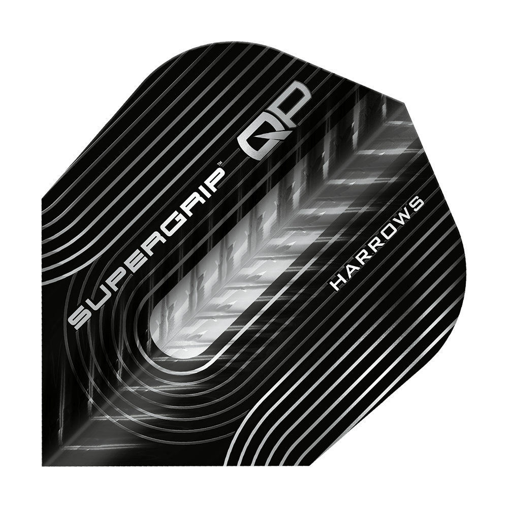 Plumas Harrows Supergrip QP nº 6 Das Bild zeigt die Harrows Supergrip QP No6 Flights. Die Flights sind speziell für Präzision und Stabilität entwickelt.