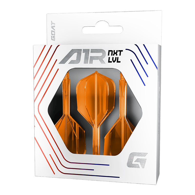 Sistema de eje de vuelo GOAT A1R No6 - Naranja neón Das Bild zeigt das GOAT A1R No6 Flight-Shaft-System in Neon Orange. Dieses Dart-Zubehör eignet sich ideal für professionelle Spieler.