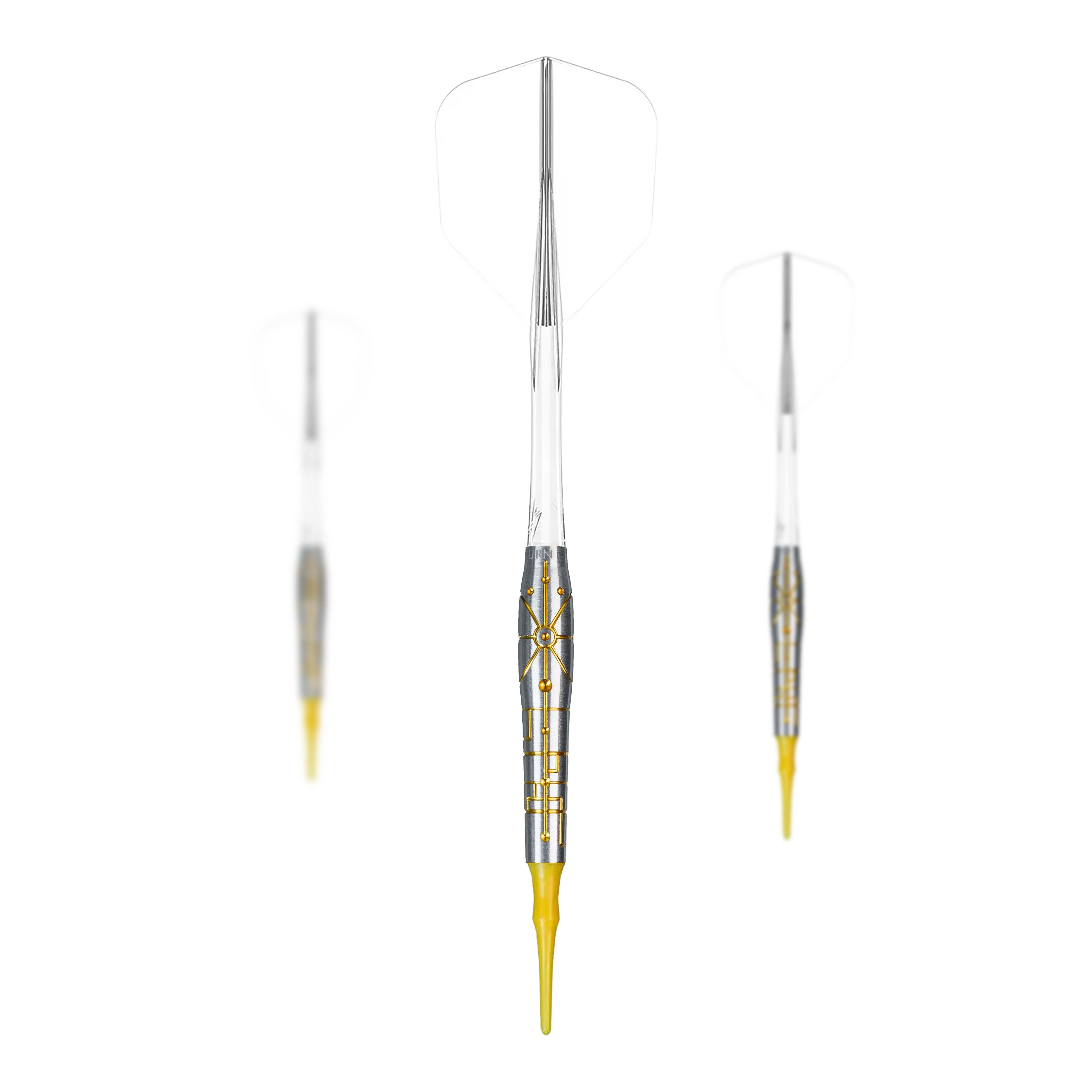 Dardos blandos Falcon de la serie Starships de Caliburn - 20 g Hier ist das Set Caliburn Starships Series Falcon Softdarts - 20g abgebildet. Es handelt sich um Softdarts in einer 20g-Ausführung.