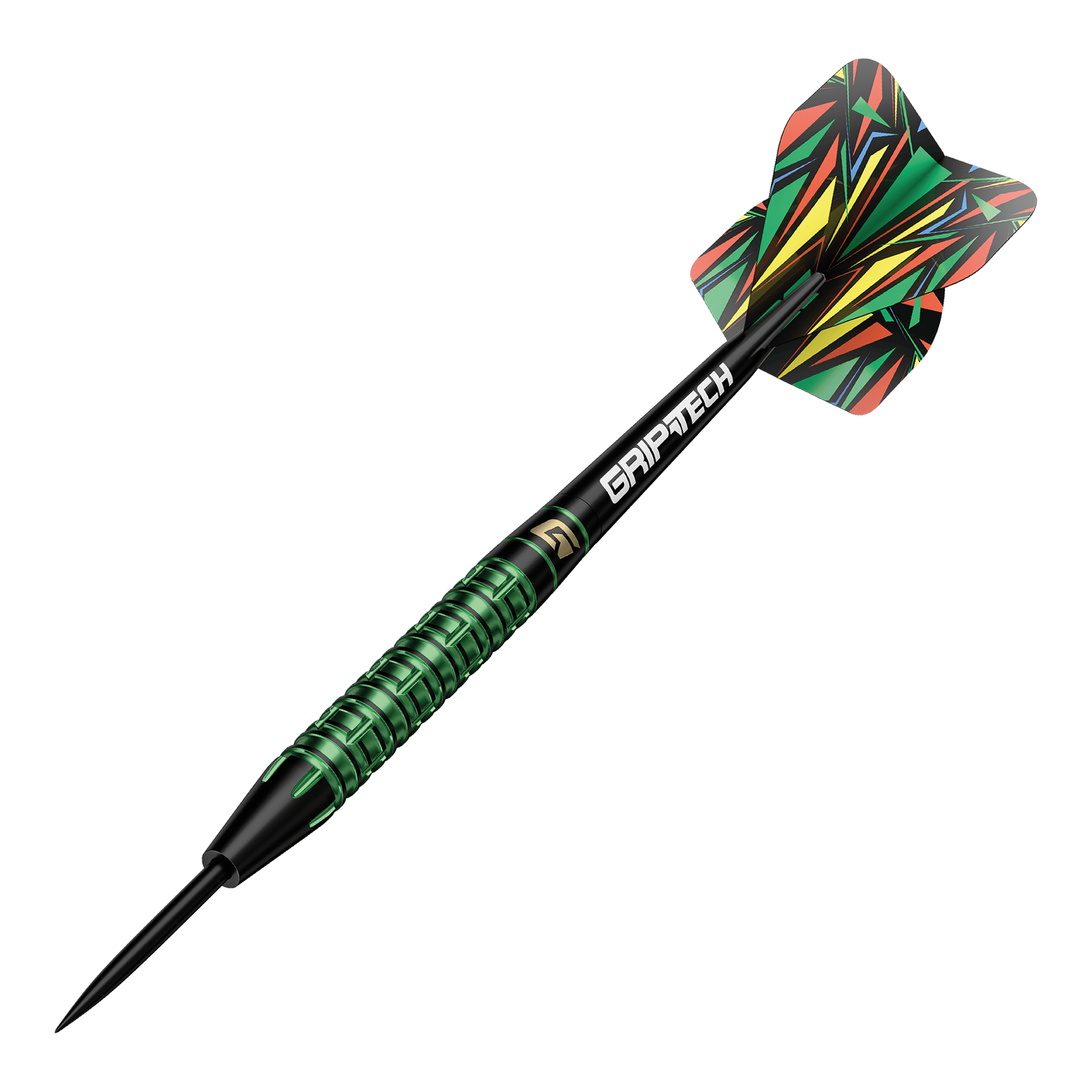 Dardos de acero de tungsteno verde GOAT Athlete Auf dem Bild sind die GOAT Athlete Green Tungsten Steeldarts zu sehen. Es handelt sich um hochwertige Steeldarts mit grünem Akzent.