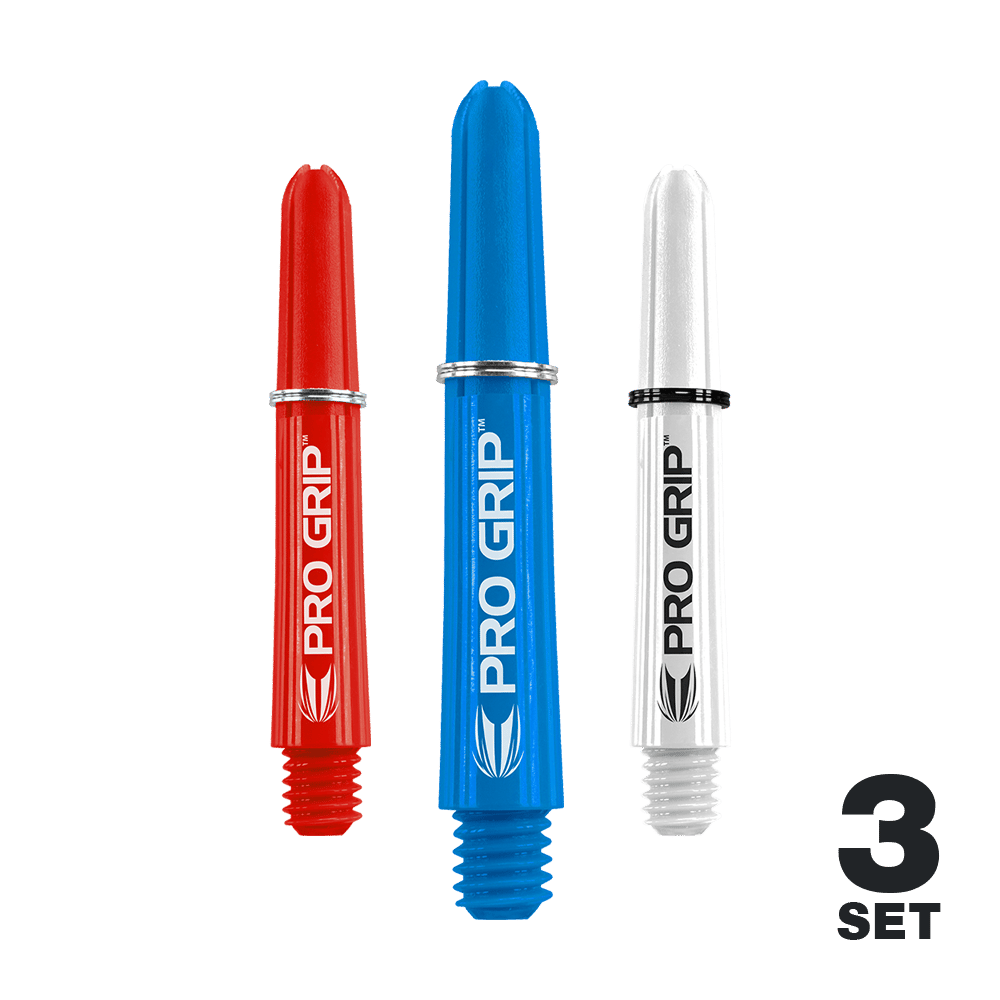 Target Pro Grip Shafts - 3 Sets - Rot Blau Weiß