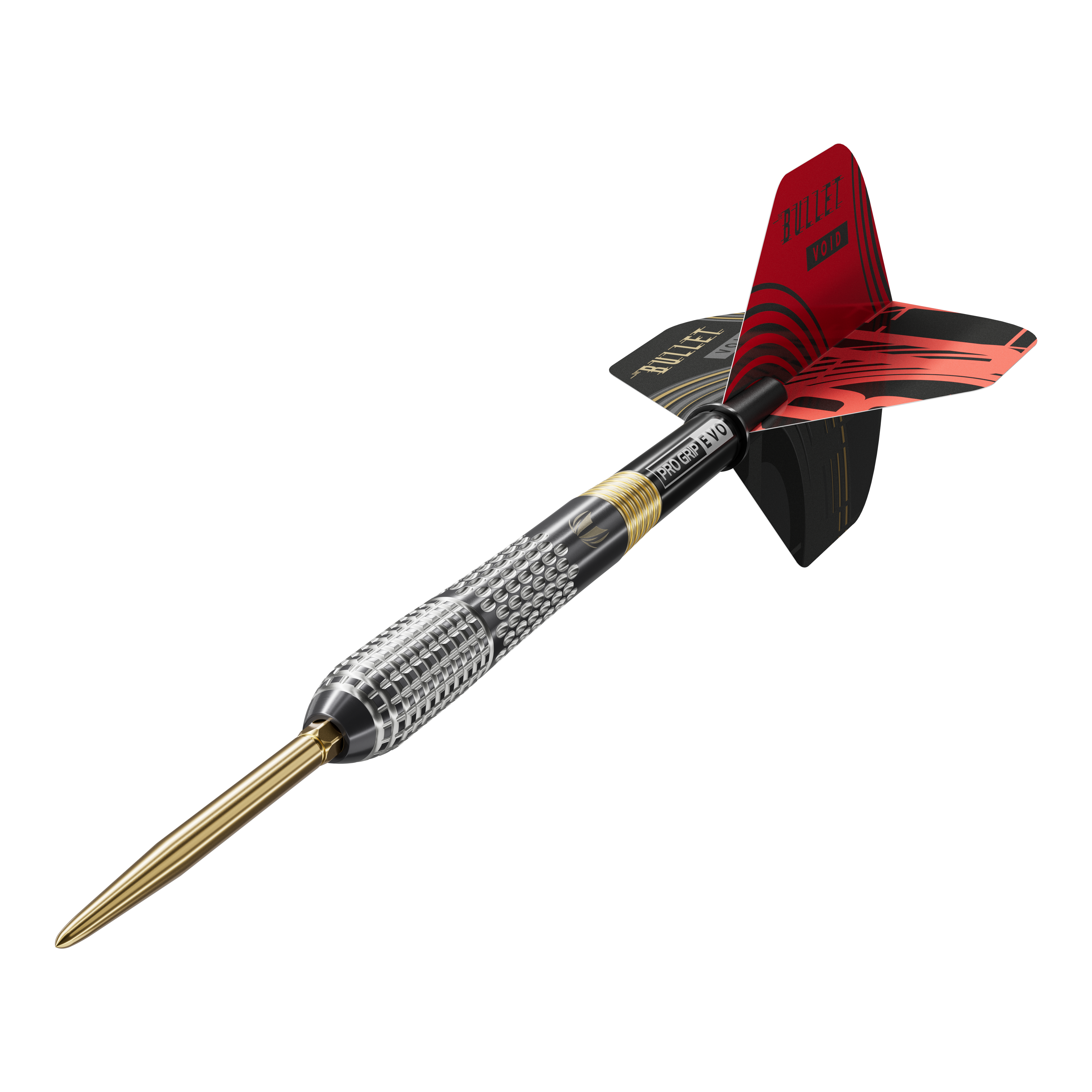 Dardos de acero Target Stephen Bunting GEN5 Void Swiss Point Dieses Bild zeigt die Target Stephen Bunting GEN5 Void Swiss Point Steeldarts. Das Set ist ideal für begeisterte Dartspieler und Fans von Stephen Bunting.