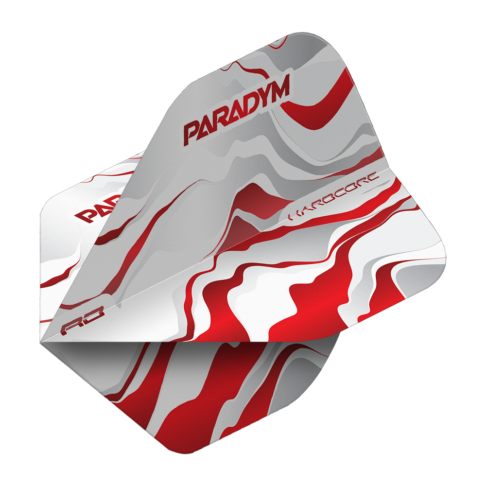 Vuelos estándar Red Dragon Hardcore Premium Paradym Red Premium No2 Zu sehen sind Red Dragon Hardcore Premium Paradym Red Premium No2 Standard Flights. Dieses Dart-Flight-Set besticht durch ein rotes Premium-Design.