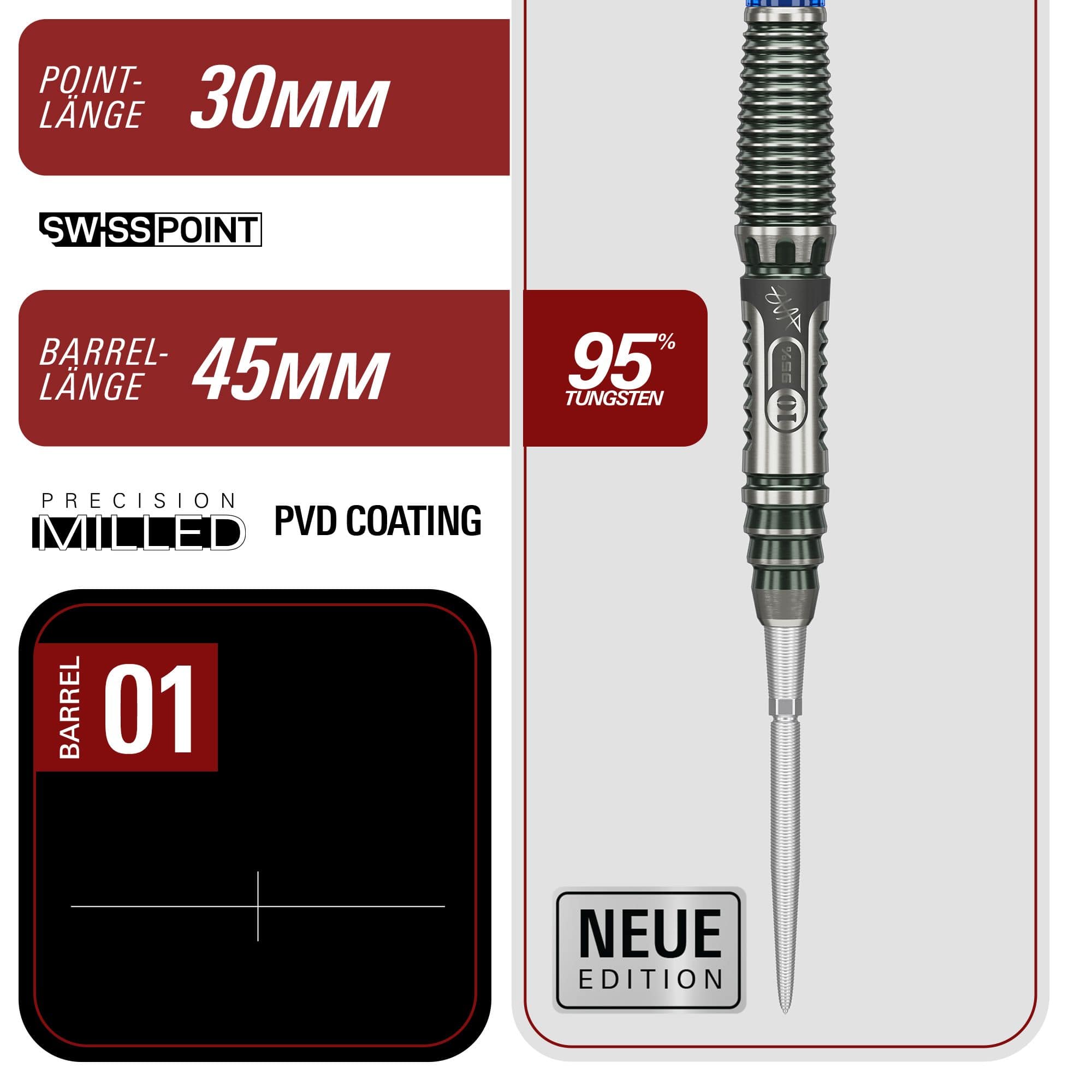 Dardos de acero Target Japan Rising Sun GEN 10.5 Swiss Point Target Japan Rising Sun GEN 10.5 Swiss Point Steeldarts sind abgebildet. Die Darts haben ein modernes Design und sind für Präzision beim Spiel gemacht.