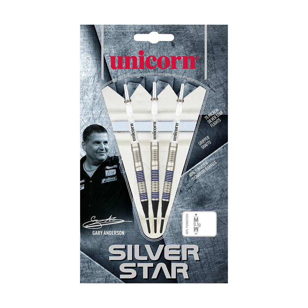 Dardos blandos Unicorn Silver Star Var.1 Gary Anderson