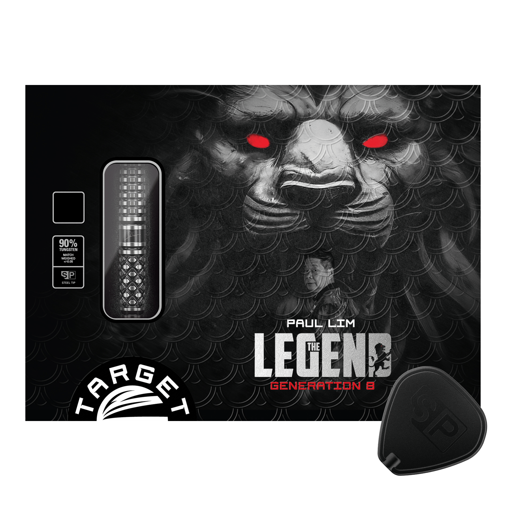 Target Japan Paul Lim The Legend GEN8 Dardos de acero con punta suiza - 24 g