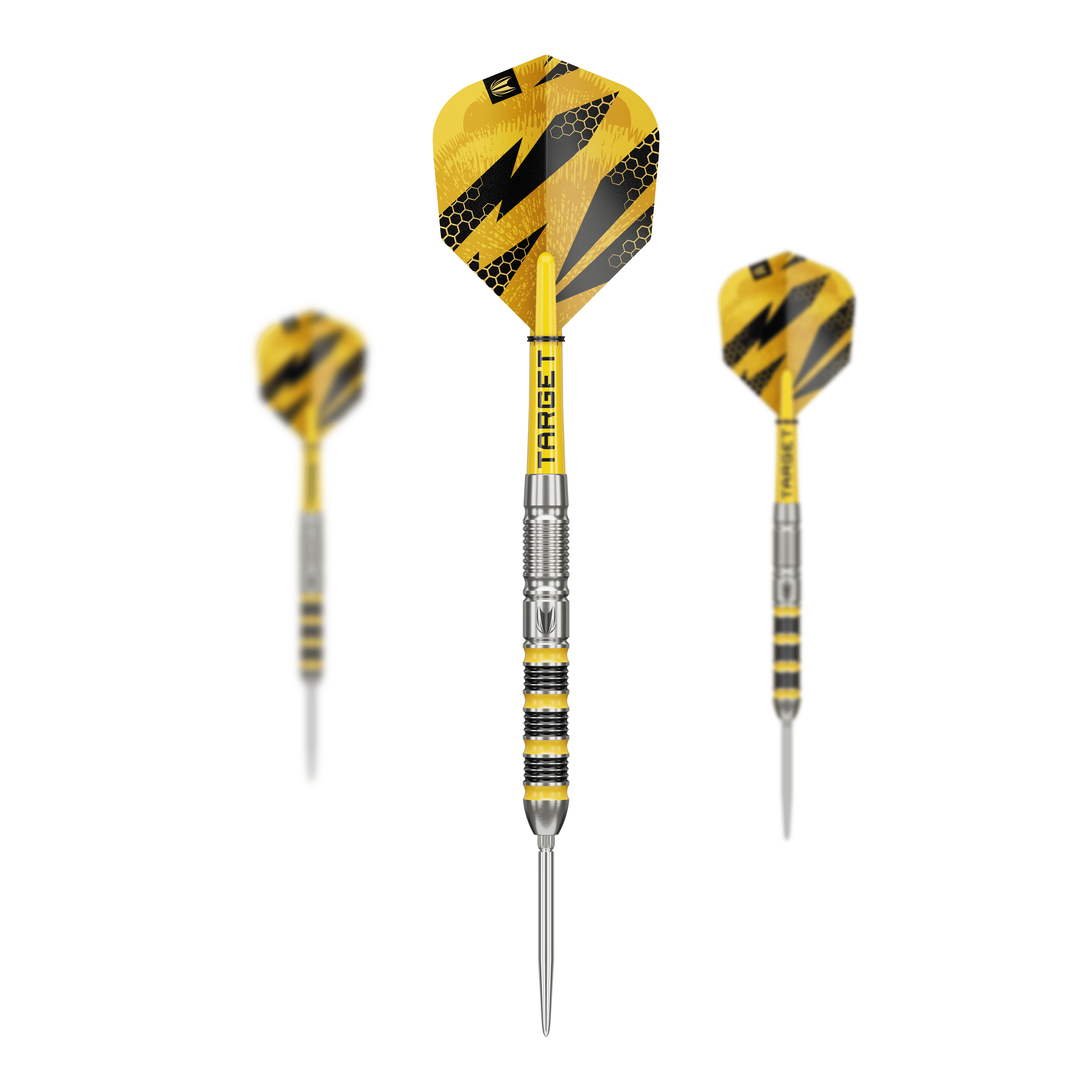 Dardos de acero Target Buzz 01 Swiss Points Abgebildet sind die Target Buzz 01 Swiss Points Steeldarts. Diese Darts sind robust und präzise gefertigt.
