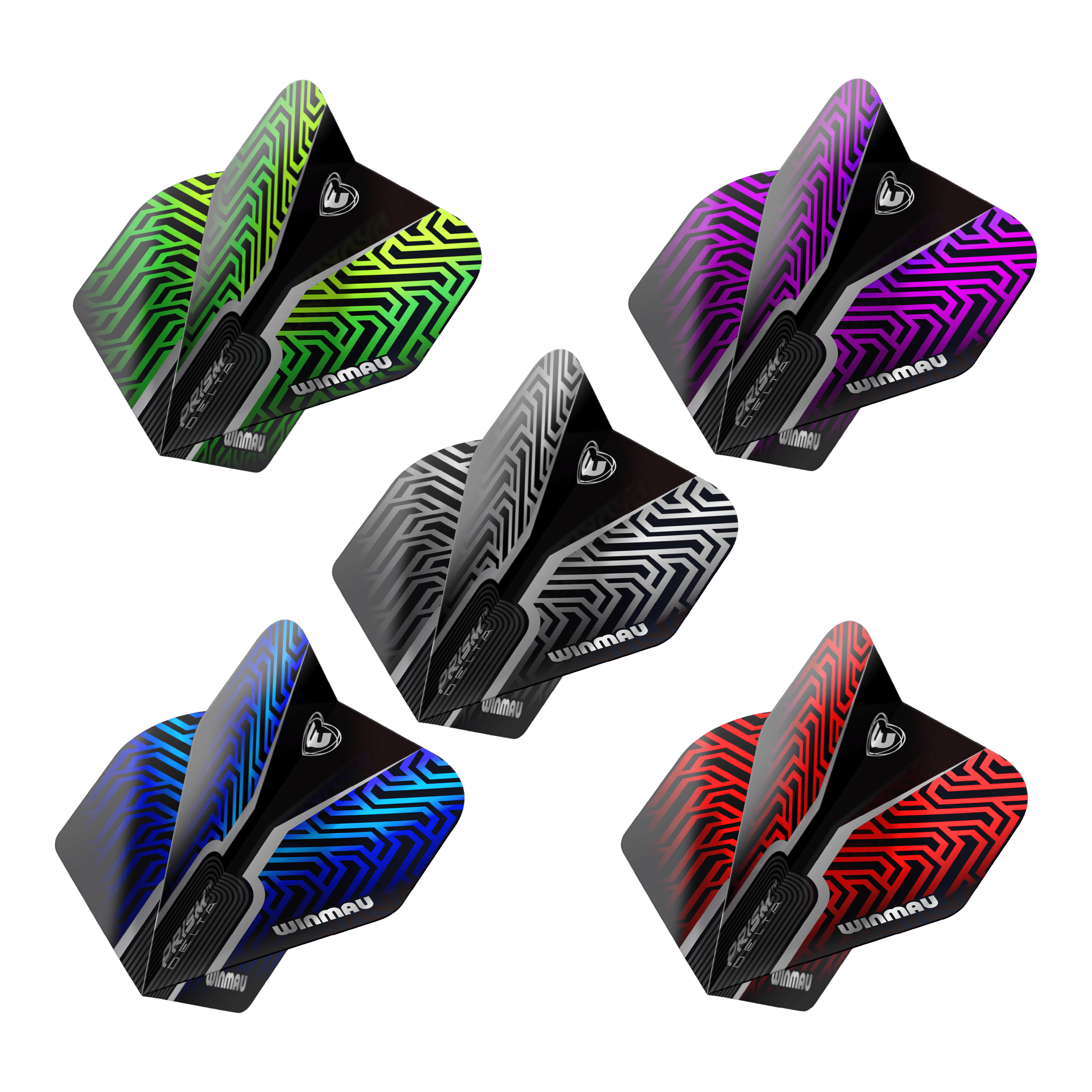 Colección de vuelos estándar Winmau Prism Delta No2 Abgebildet ist die Winmau Prism Delta No2 Standard Flight Collection. Die Flights sind für Dartpfeile konzipiert.