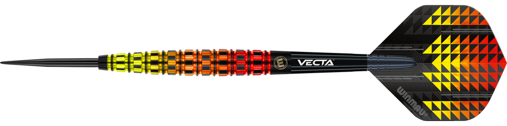 Dardos de acero cónicos Winmau Firestorm Flame