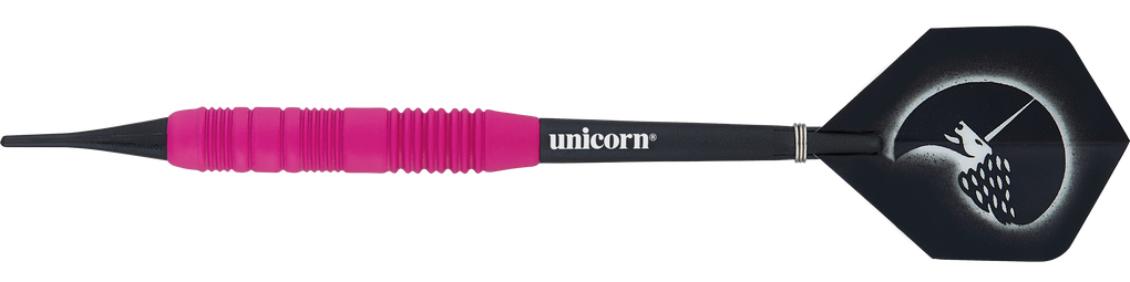Dardos suaves de goma Unicorn Core Plus, color rosa - 19 g