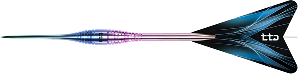 Dardos de acero Caliburn TTD Complete Titanium T2 Rainbow - 6 g