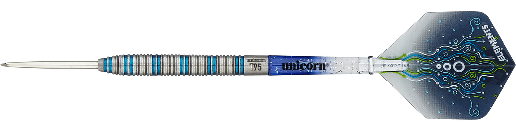 Dardos de acero Unicorn T95 Core XL Azul Estilo 1
