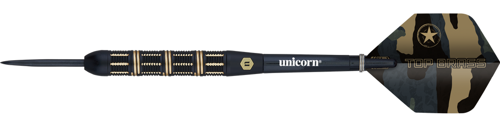 Dardos de acero Unicorn Top Brass V3 - 21 g