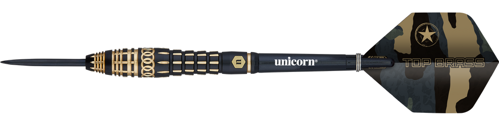 Dardos de acero Unicorn Top Brass V4 - 20 g