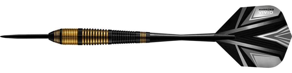 Dardos de acero Harrows Vivid Brass Black