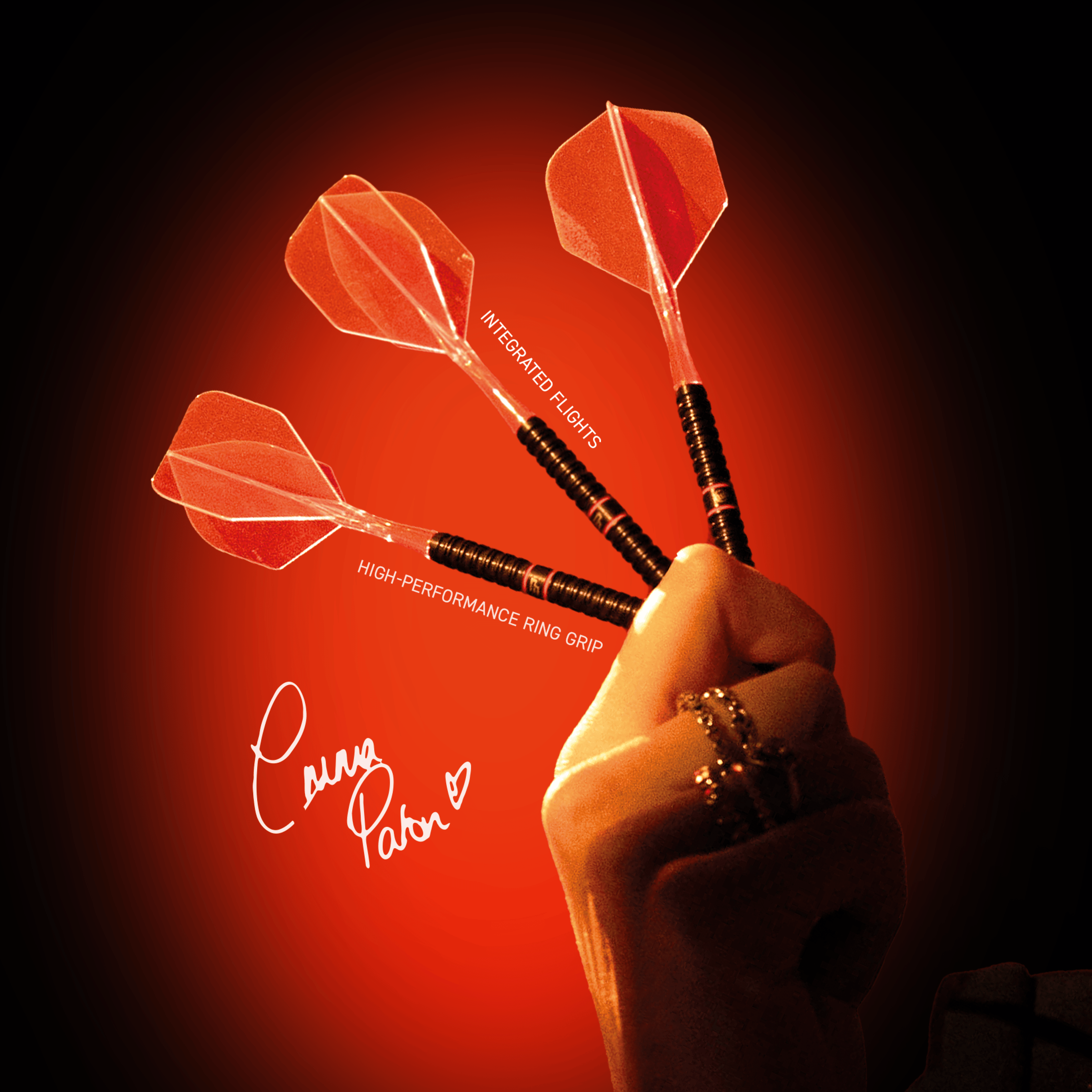 Dardos de acero Winmau Emma Paton Edit - 23 g Zu sehen ist der Winmau Emma Paton Edit Steeldarts - 23 g. Diese Steeldarts sind für exaktes Dartspiel konzipiert.