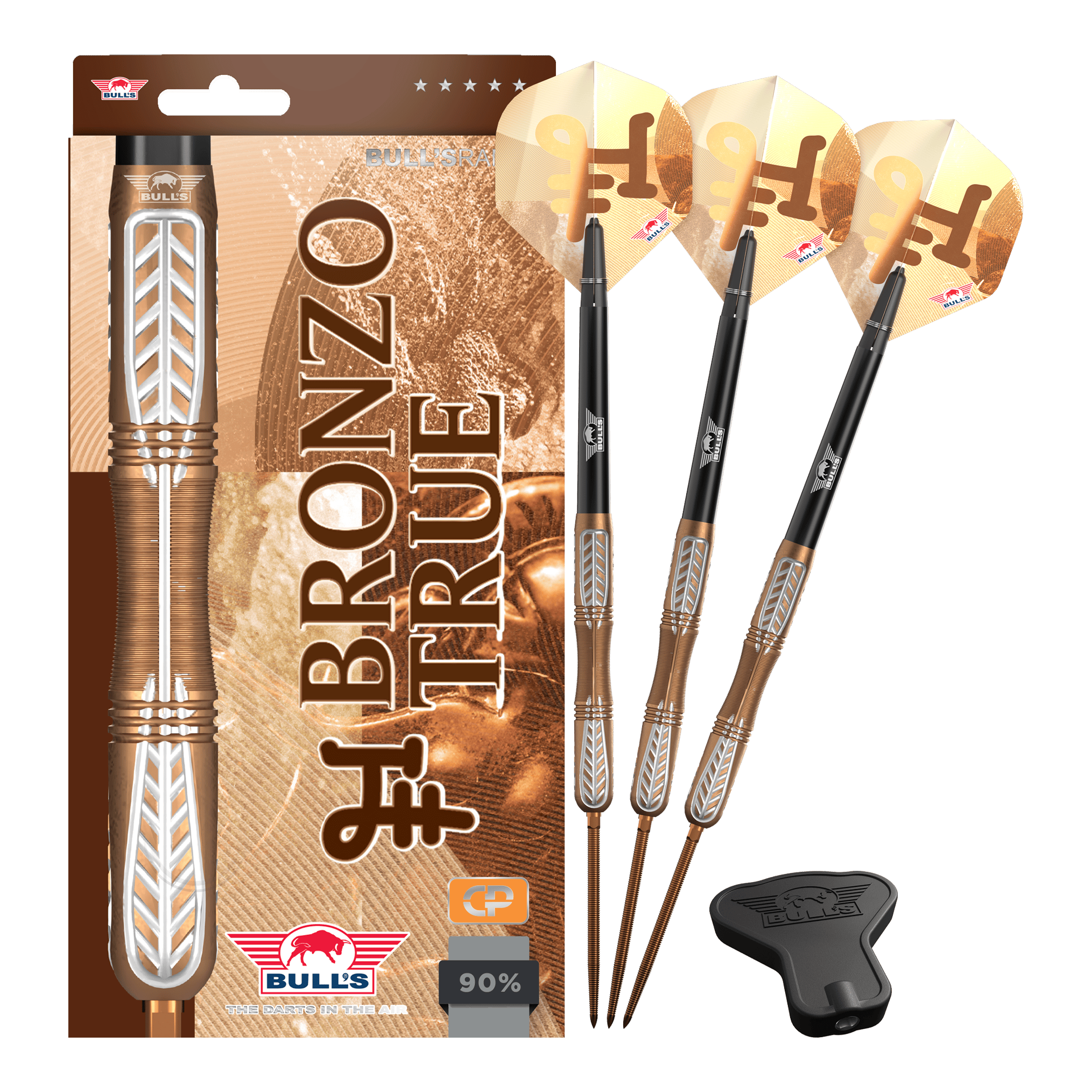 Dardos de acero convertibles Bulls NL Bronzo True
