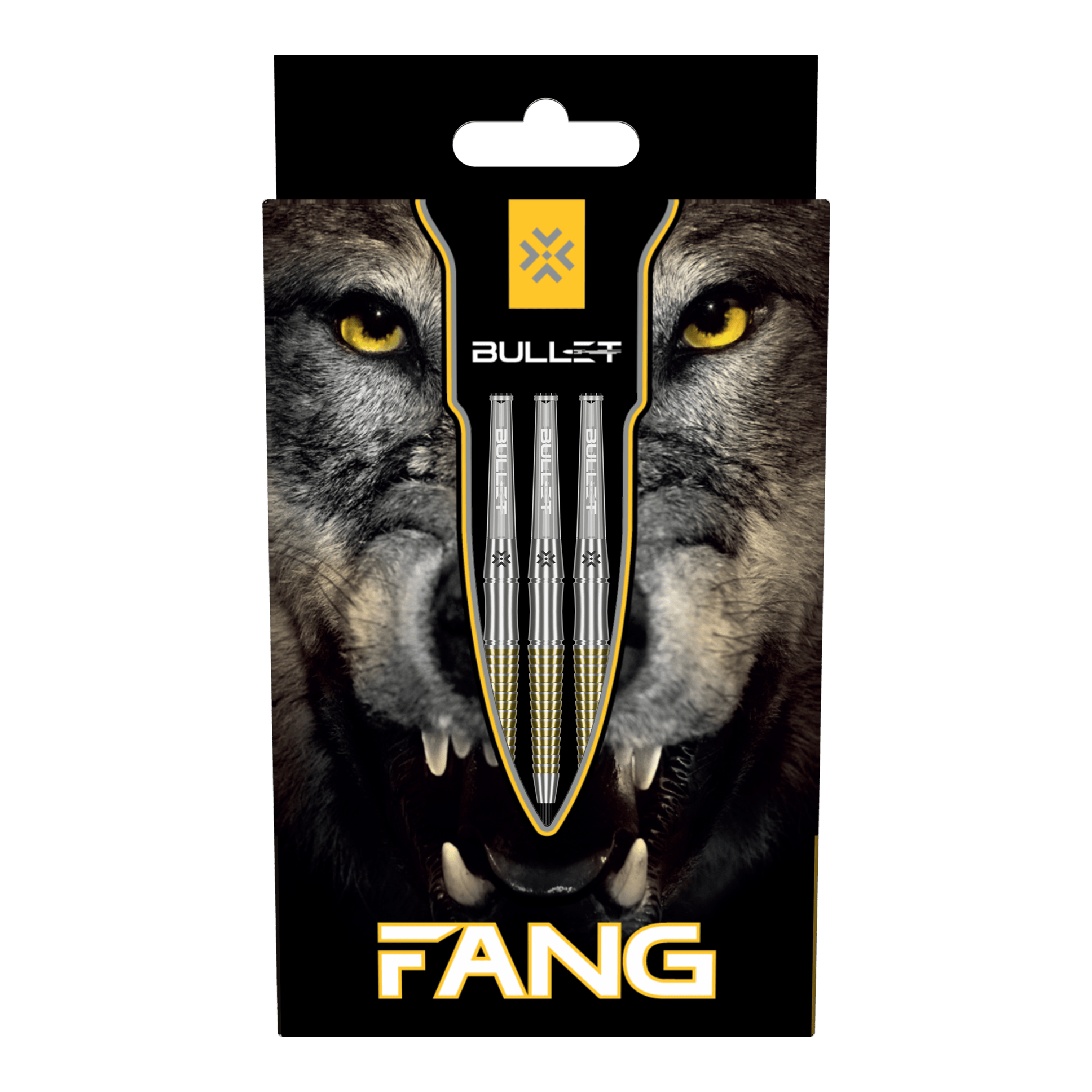 Dardos de acero Bullet Fang Das Bild zeigt die Bullet Fang Steeldarts. Die Steeldarts sind detailliert abgebildet.