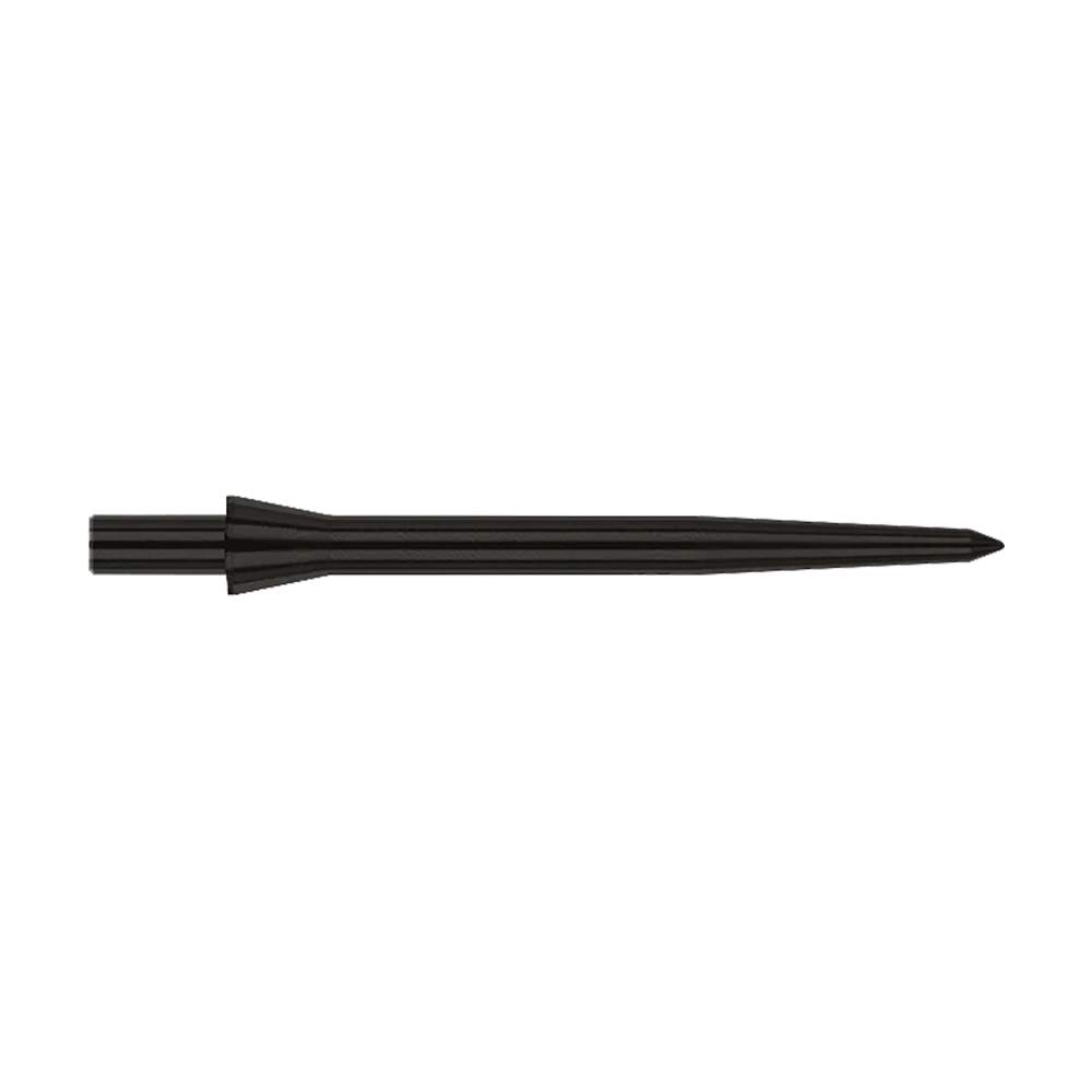 Puntas de dardos Red Dragon Raptor Plain Black de acero - 30 mm Dies ist eine schwarze Steeldartspitze der Marke Red Dragon, Modell Raptor Plain Black. Sie ist 28 mm lang und hat ein schlichtes, elegantes Design.