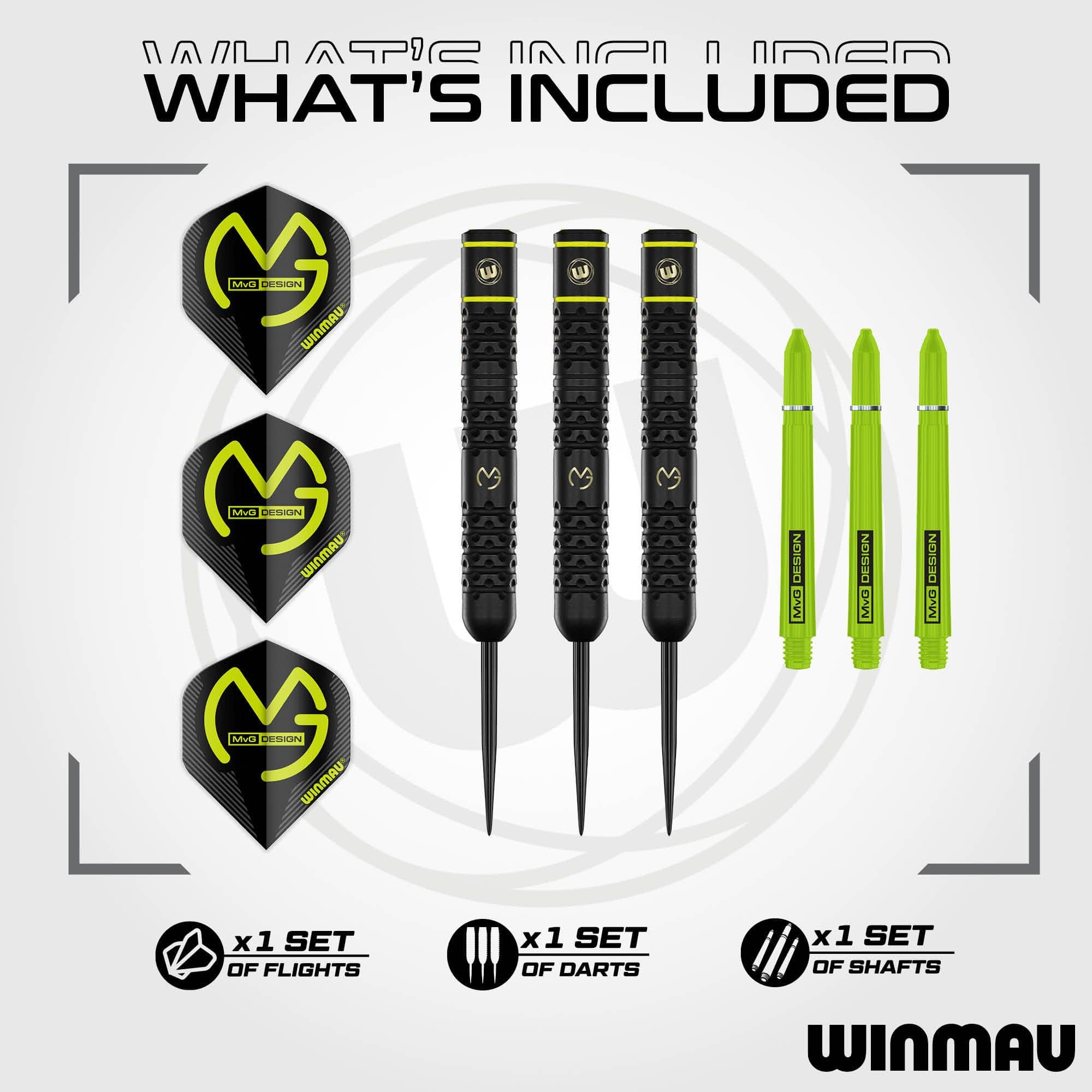 Dardos de acero Winmau Michael Van Gerwen - 21 g