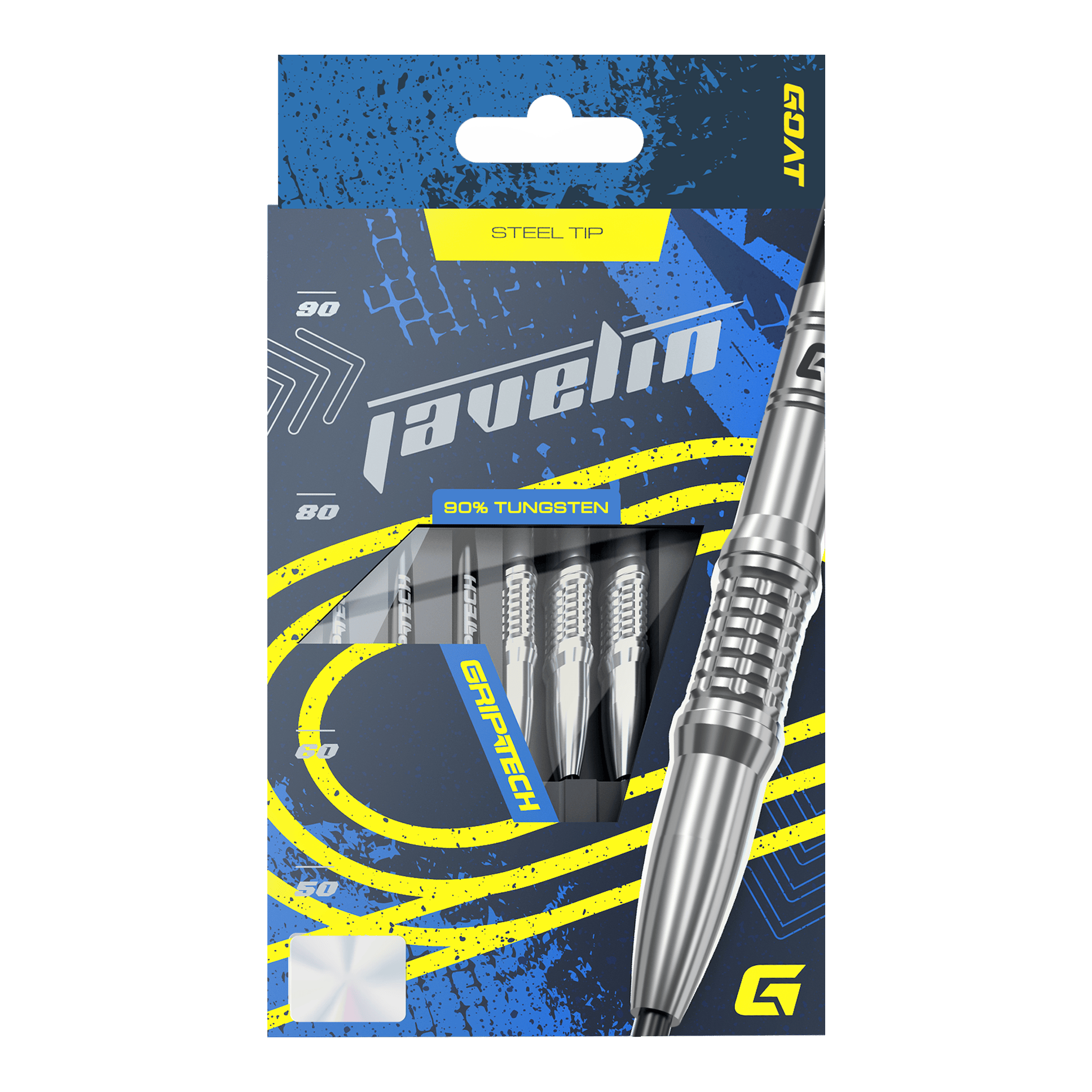 Dardos de acero GOAT Javelin Gezeigt wird das GOAT Javelin Tungsten Steeldarts Set. Die Steeldarts sind für hohe Leistung konzipiert.