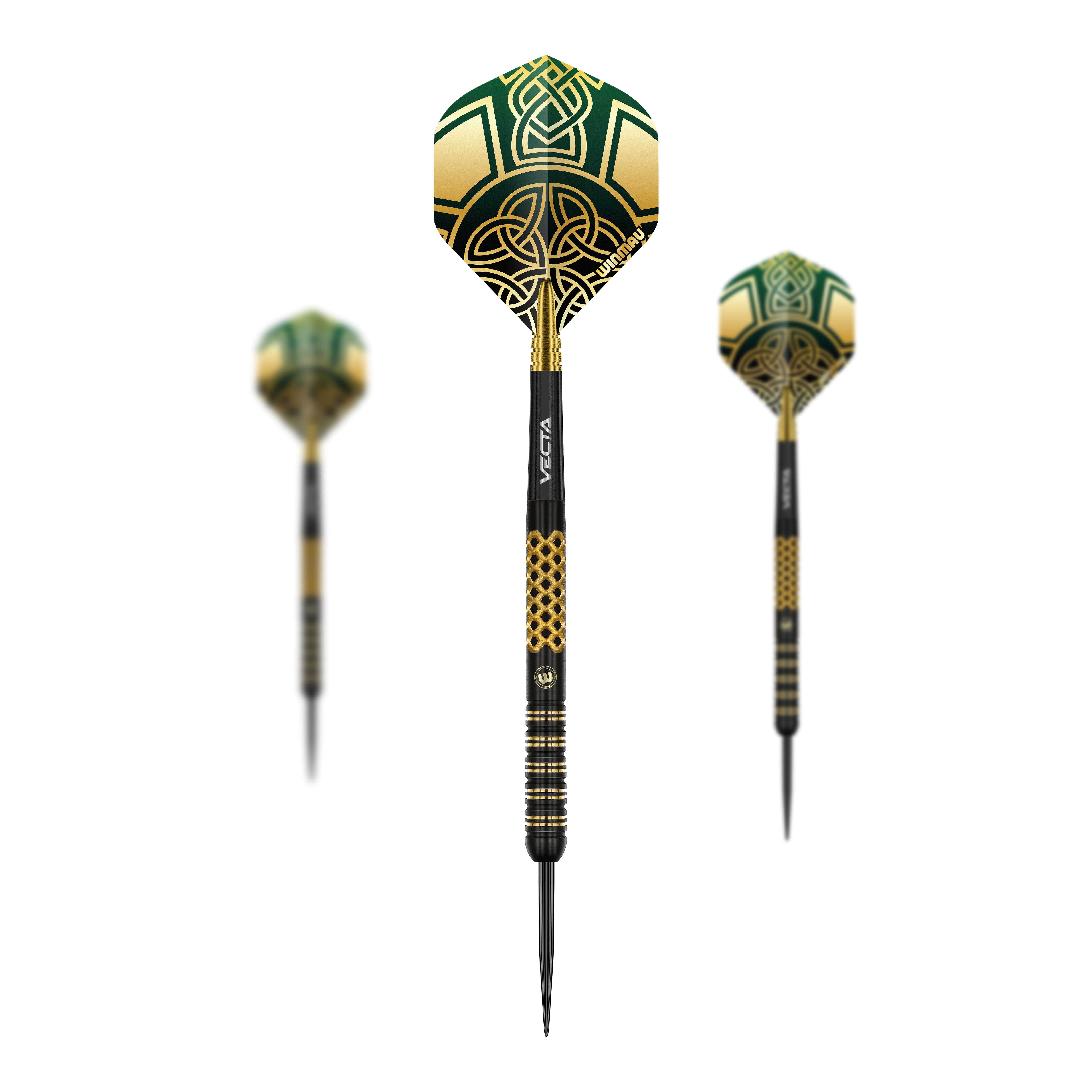 Dardos de acero Winmau Brendan Dolan Signature Series Das Bild zeigt die Winmau Brendan Dolan Signature Series Steeldarts. Es handelt sich um ein Set hochwertiger Steeldarts für Präzisionswurf.