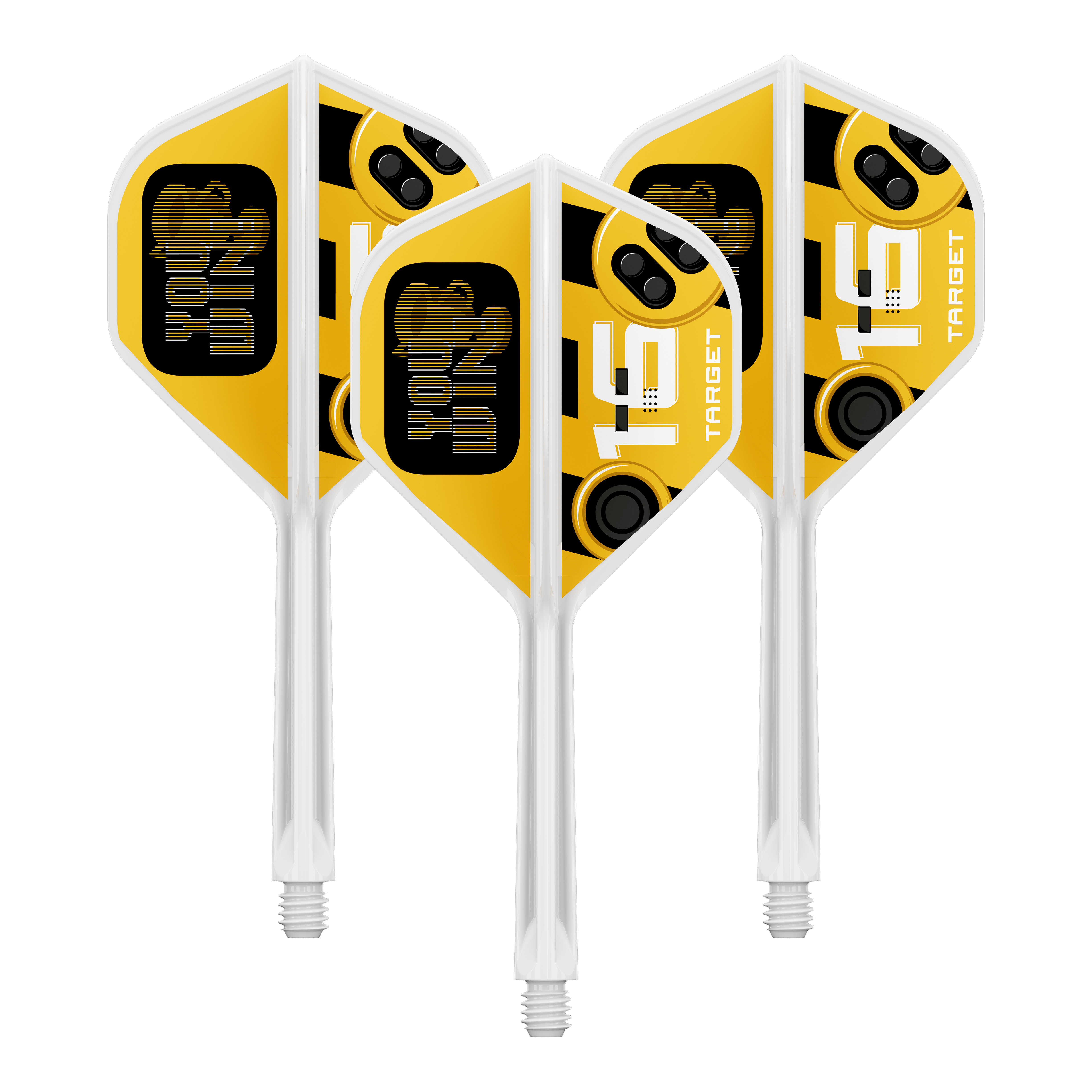 Target K-Flex Gana No. 2 Vuelos estándar Das Bild zeigt einen Artikel mit dem Dateinamen 410593_Target_K-Flex_YouWin_No2_Standard_Flights_33mm_1Set. Wahrscheinlich ist es ein Set von Dart-Flights in 33mm Größe.