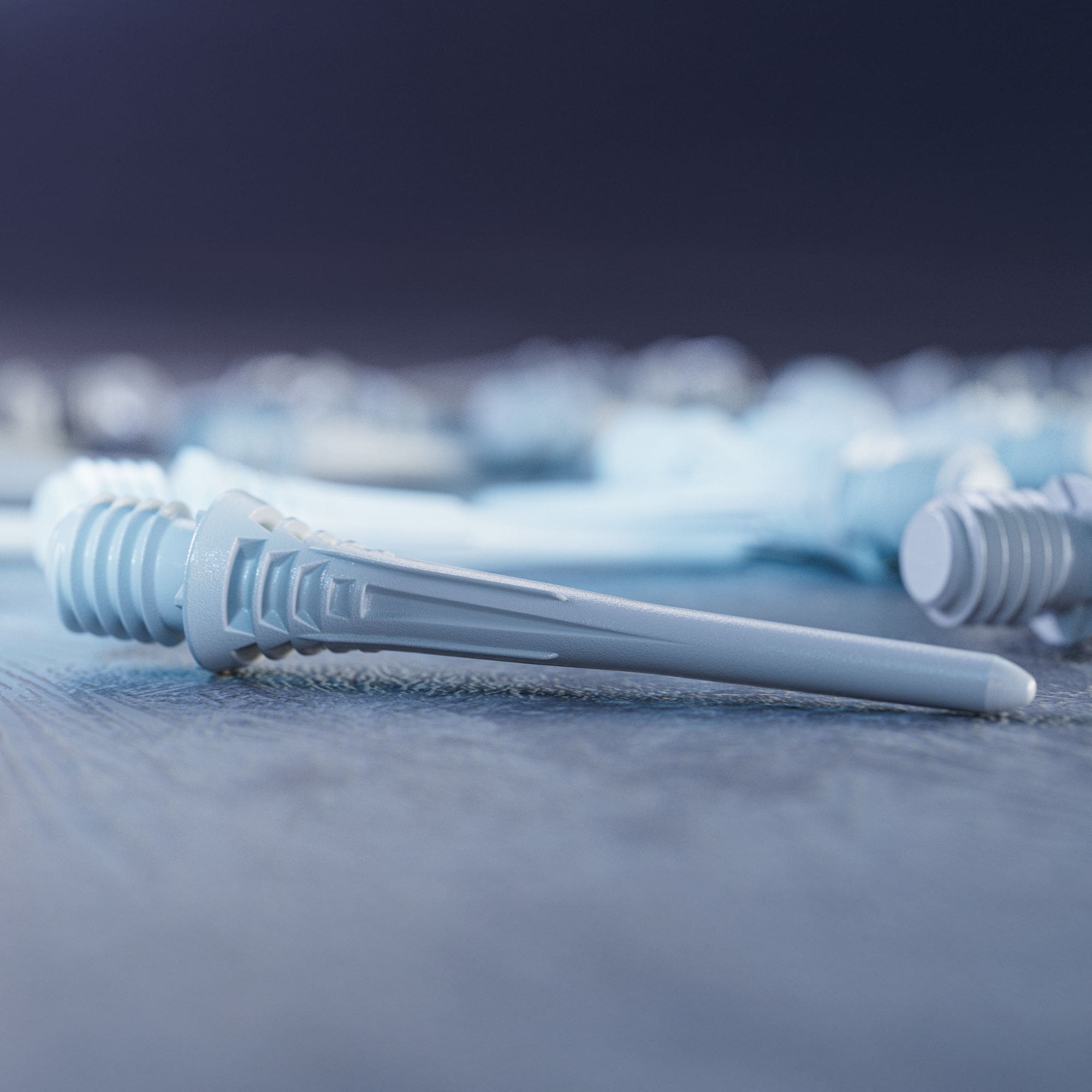 Puntas de dardos Target Cryo Soft (paquete de 30) - Blanco Target Cryo Softdartspitzen 30er Pack - Weiß ist fotografiert worden. Die Packung enthält mehrere weiße Softdartspitzen.