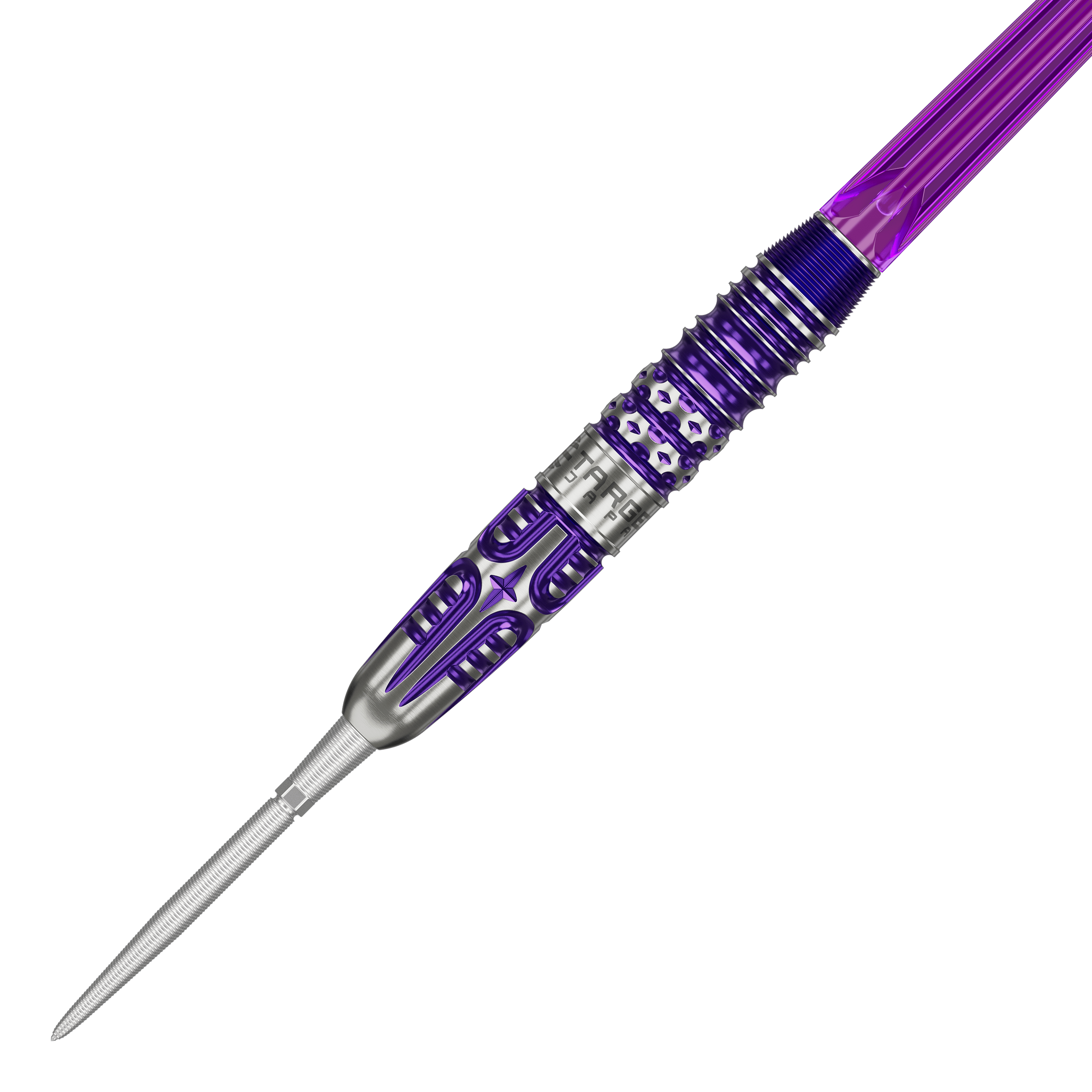 Dieses Bild zeigt die Target Japan Endeavour Kasumi Sato GEN3 Swiss Point Steeldarts. Die Produktmerkmale werden anschaulich dargestellt.