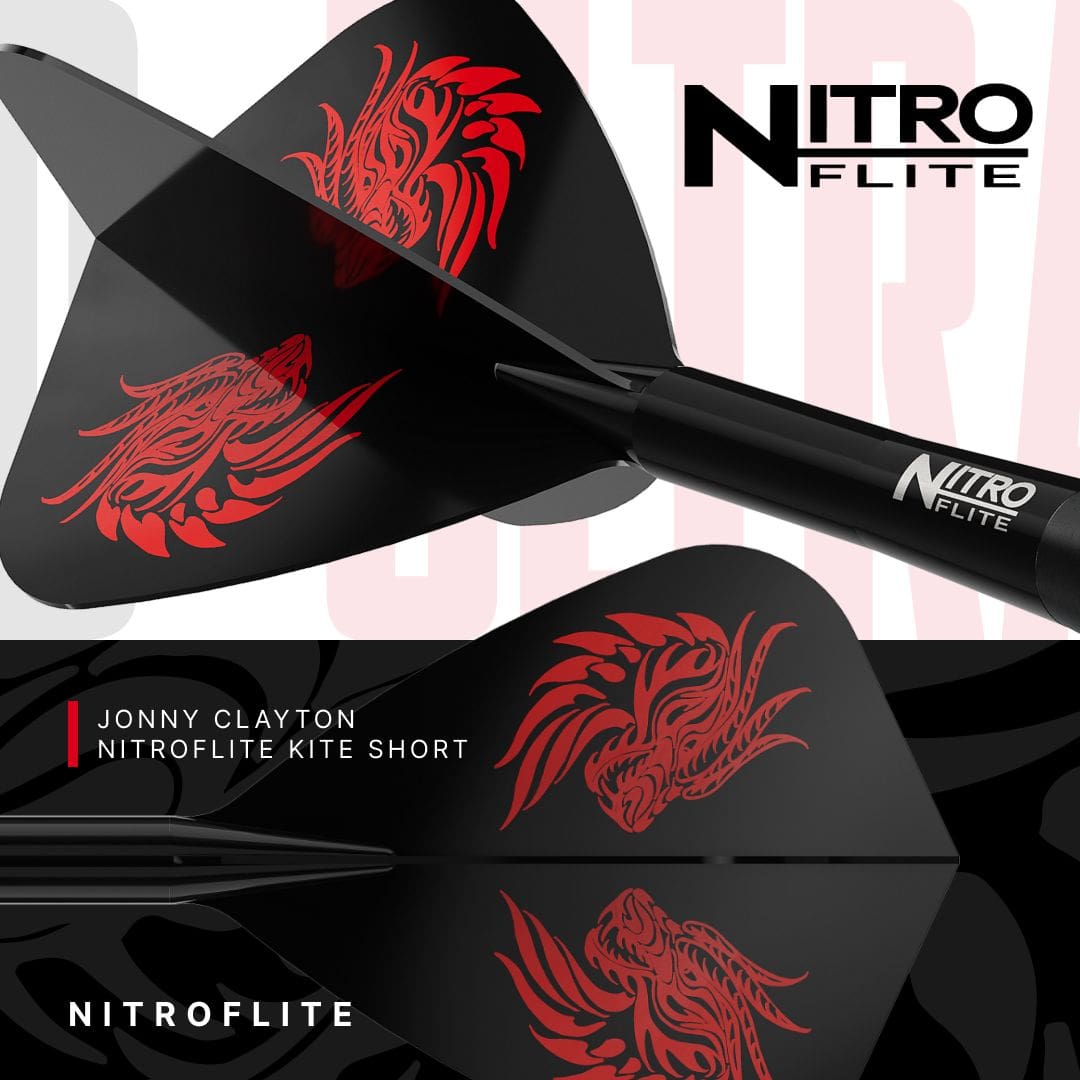 Dardos de acero Red Dragon Jonny Clayton RD-ULTRA Switch Point - 22 g Auf dem Bild sind die Red Dragon Jonny Clayton RD-ULTRA Switch Point Steeldarts mit 22 Gramm zu sehen. Die Darts werden aus einer anderen Perspektive dargestellt.