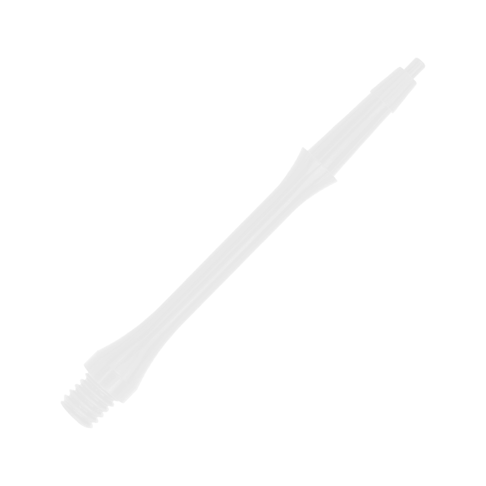 HRC-12596-W_Harrows_Clic_Slim_Shafts_White_30mm_2mFZ1zbf4bWgI5 Das Bild zeigt einen weißen Harrows Clic Slim Shaft. Es handelt sich um einen schlanken Schaft für Darts.