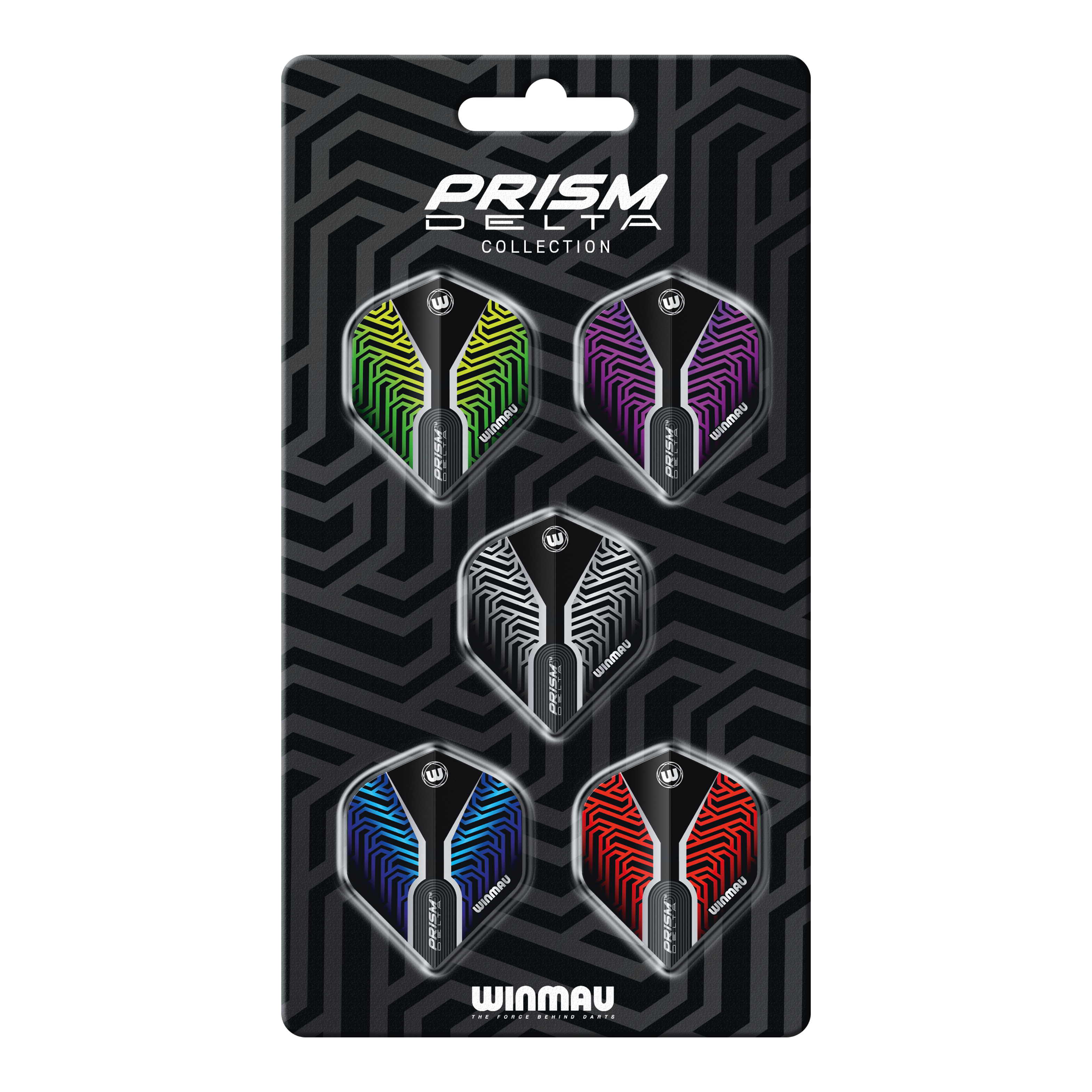 Colección de vuelos estándar Winmau Prism Delta No2 Zu sehen ist die Winmau Prism Delta No2 Standard Flight Collection. Diese Flights eignen sich bestens für präzise Dartspiele.