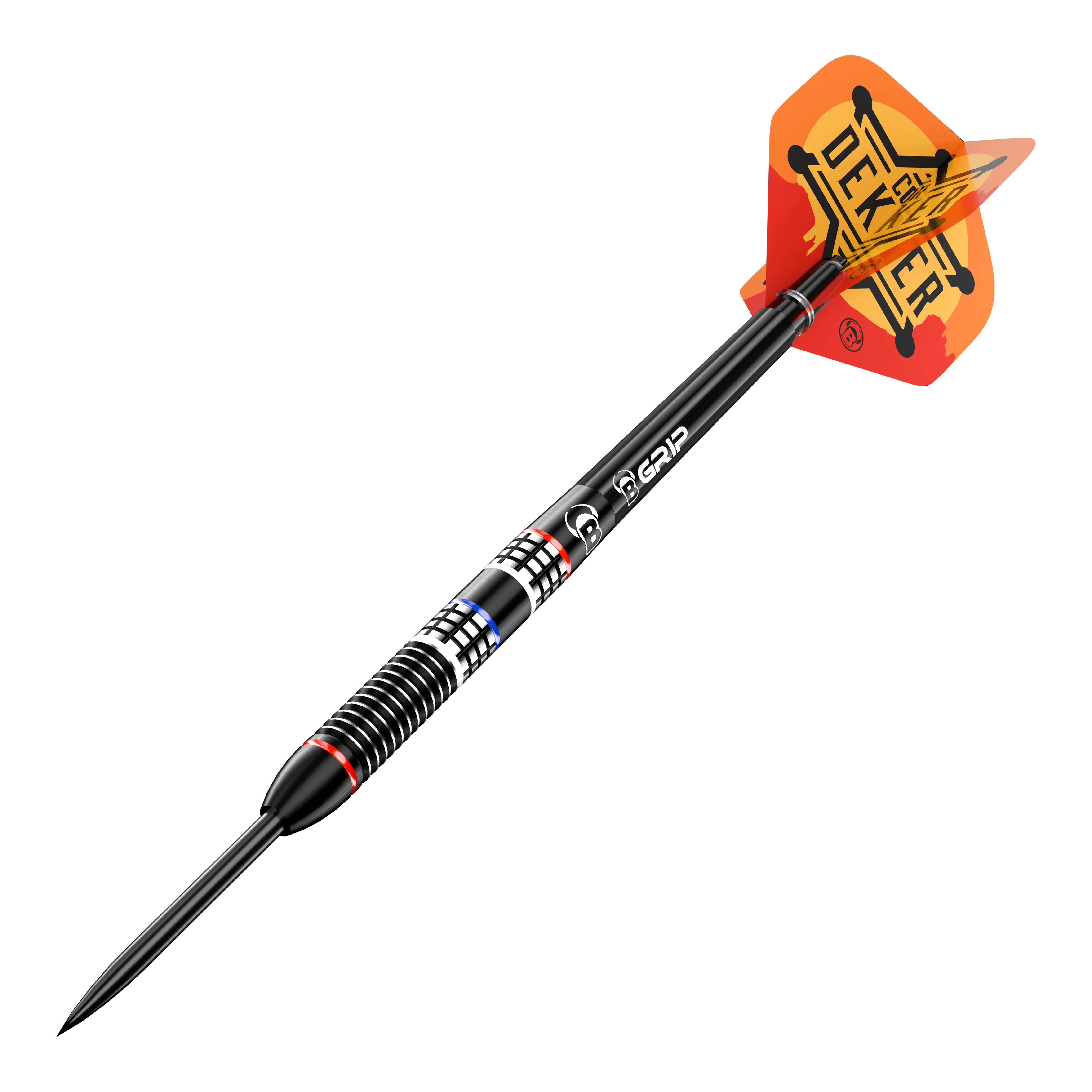 Dardos de acero Bulls Cor Dekker The Sheriff - 23 g Die Abbildung zeigt Bulls Cor Dekker The Sheriff Steeldarts - 23g. Es handelt sich um einen hochwertigen Steeldartpfeil für professionelle Dartspieler.