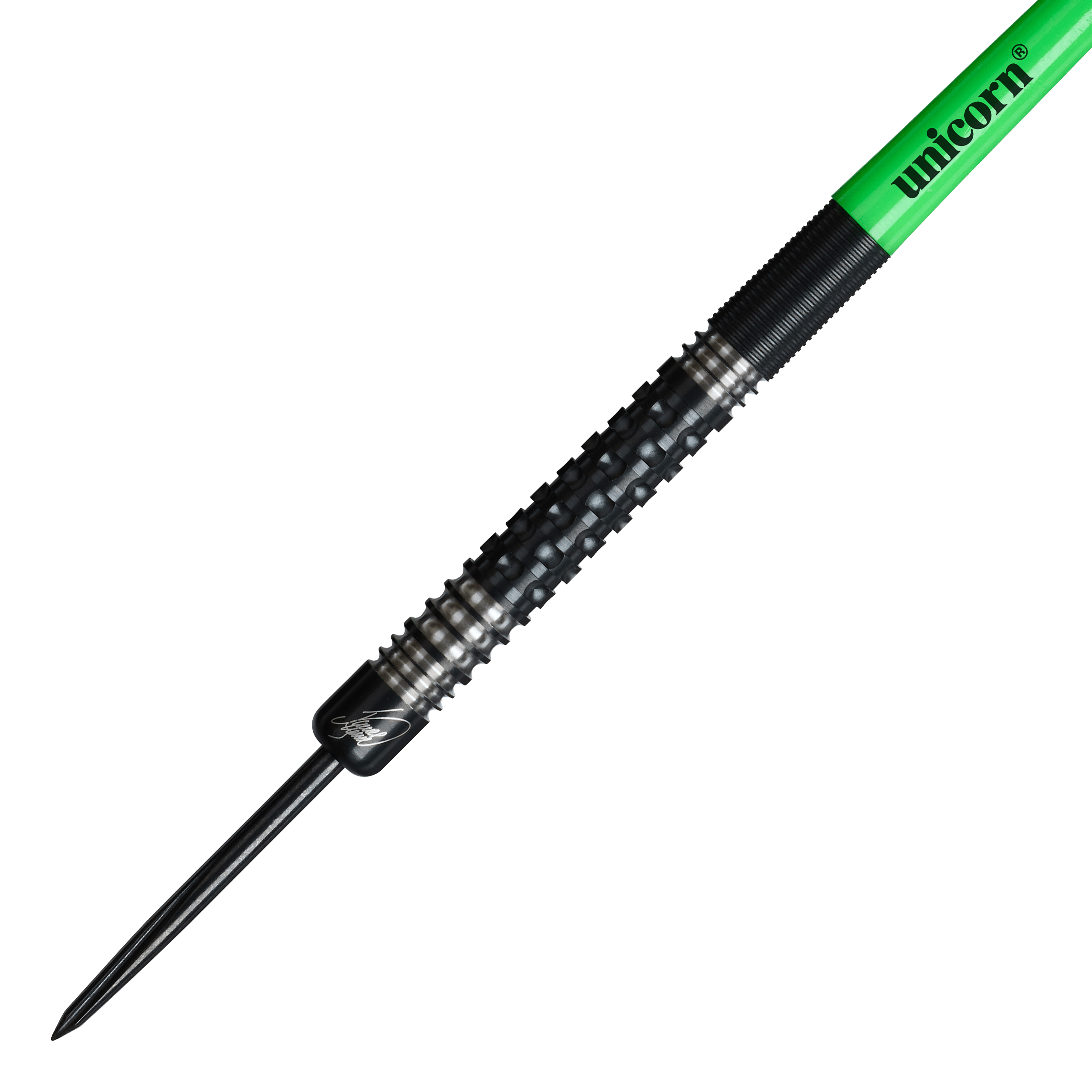 Dardos de acero Unicorn Wraith James Wade Auf diesem Bild sind die Unicorn Wraith James Wade Steeldarts zu sehen. Diese Darts sind besonders für professionelle Spieler geeignet.