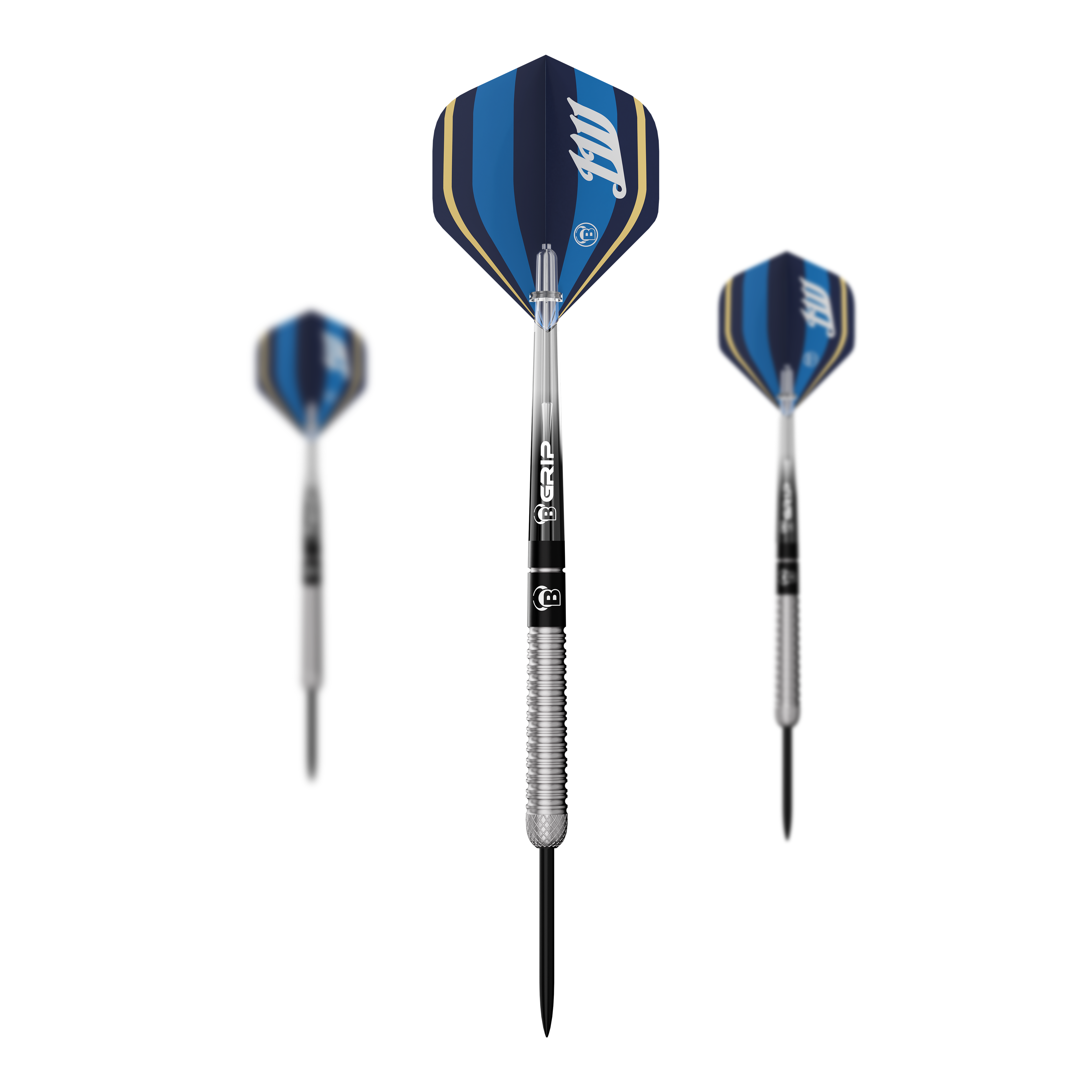 Dardos de acero Bulls Leon Weber Hier sieht man ein Set der Bulls Leon Weber Steeldarts. Das Set enthält mehrere Steeldarts für den Dartsport.