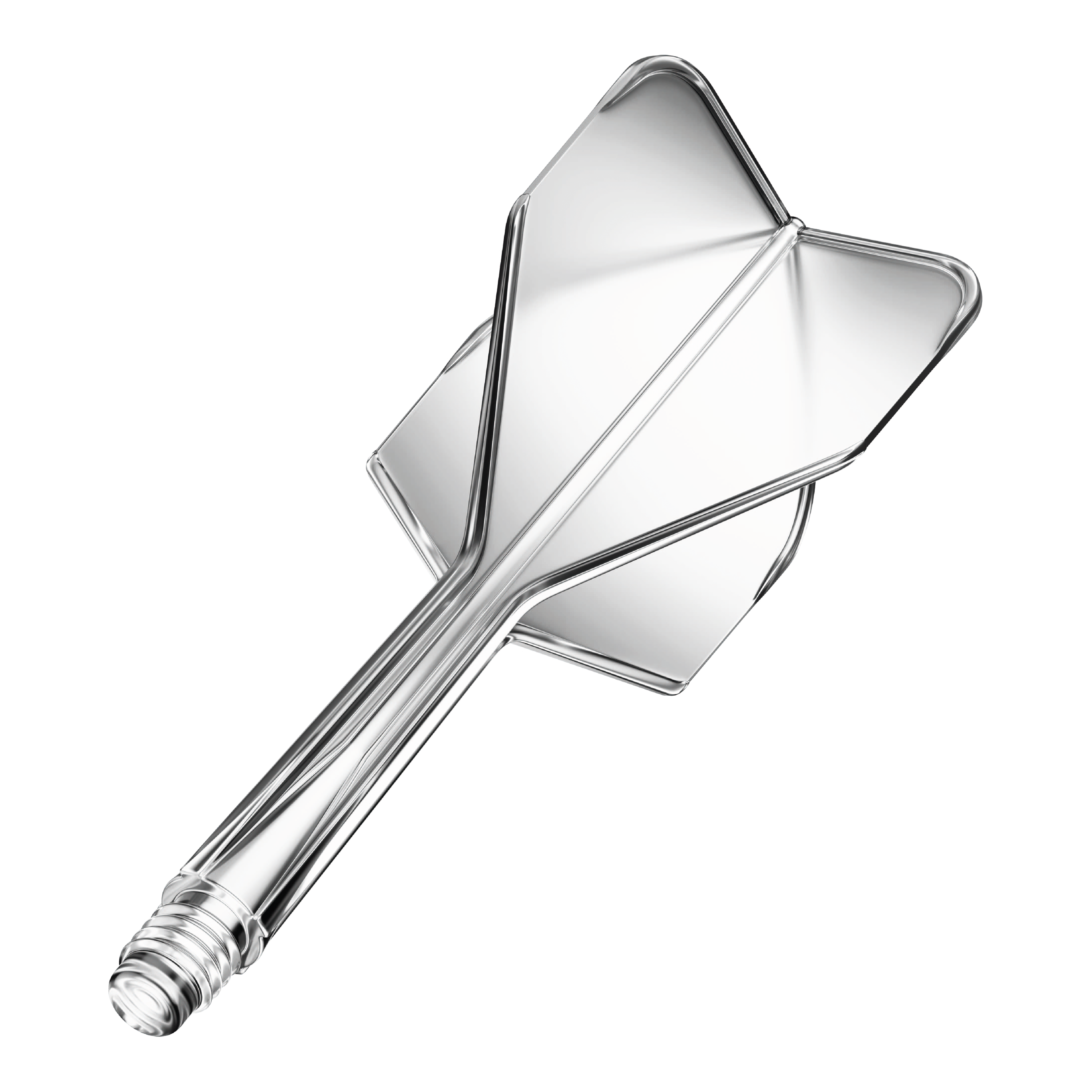 Sistema de eje de vuelo GOAT A1R No6 - Transparente Das Bild zeigt das Produkt "GOAT A1R No6 Flight-Shaft-System - Clear". Es handelt sich um ein durchsichtiges Dart-Flight- und Schaftsystem.