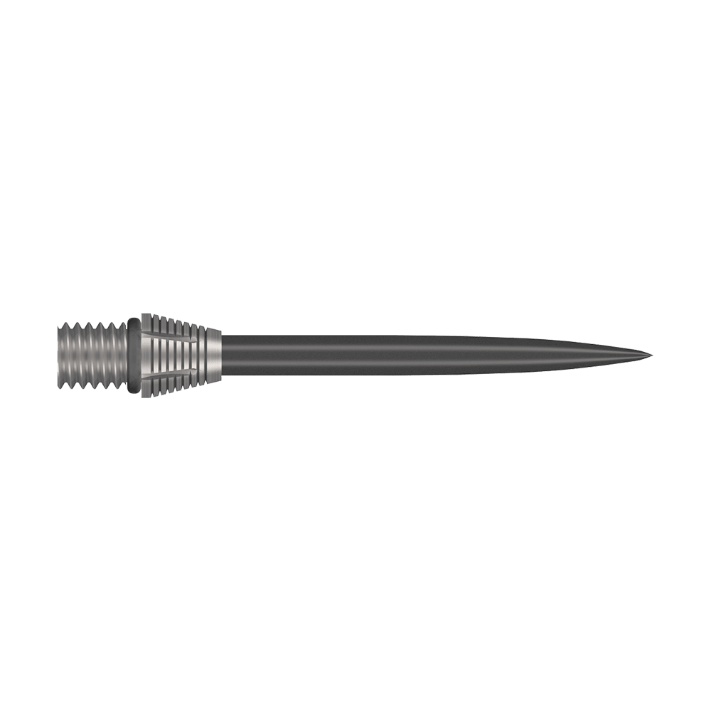 Puntos de conversión Shot Tactra - 34 mm Auf diesem Bild sind die Shot Tactra Conversion Points - 34 mm zu sehen. Diese robusten Spitzen ermöglichen eine einfache Umrüstung für Dartspieler.