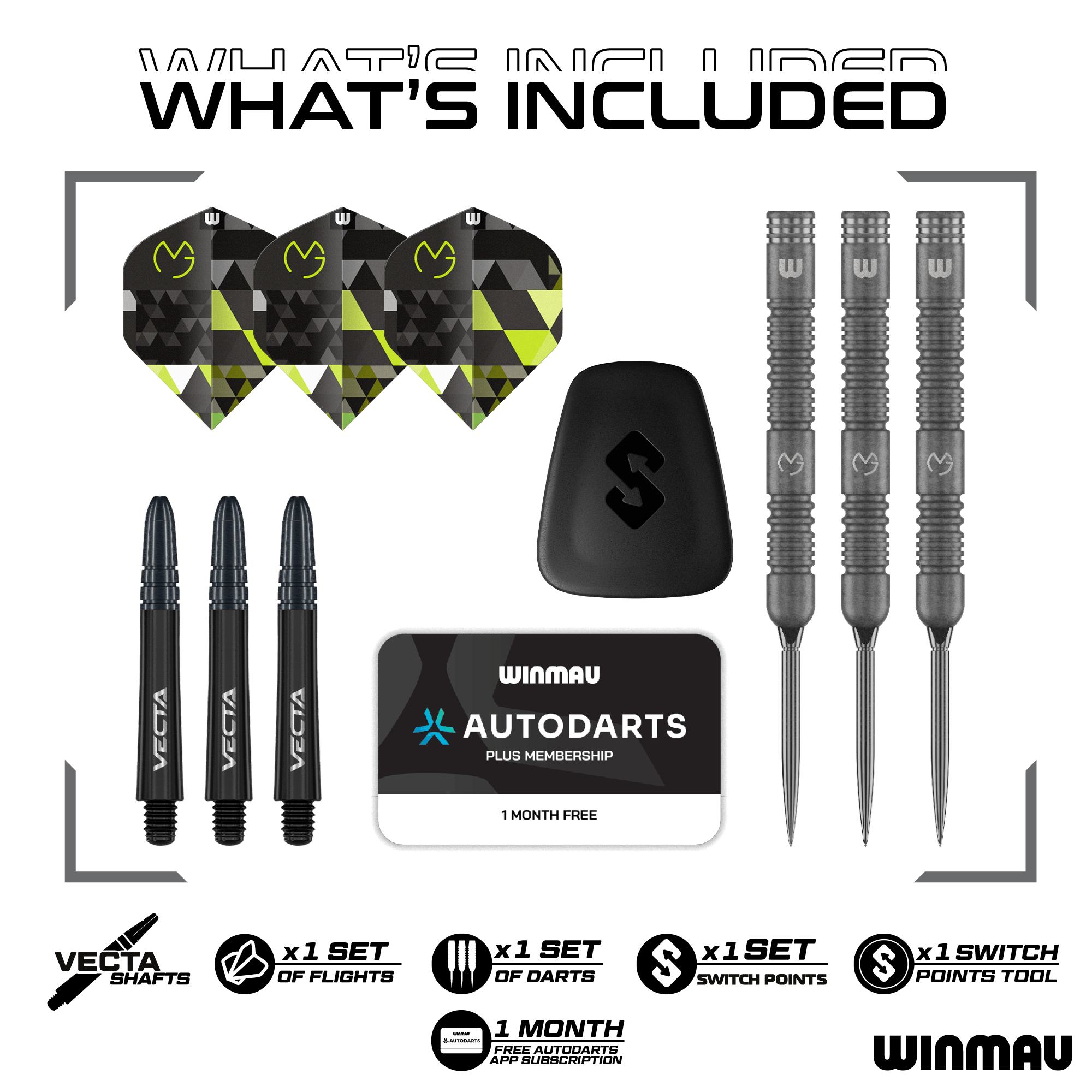 Dardos de acero Winmau Michael Van Gerwen TS Switch Point Dardos de acero Winmau Michael Van Gerwen TS Switch Point