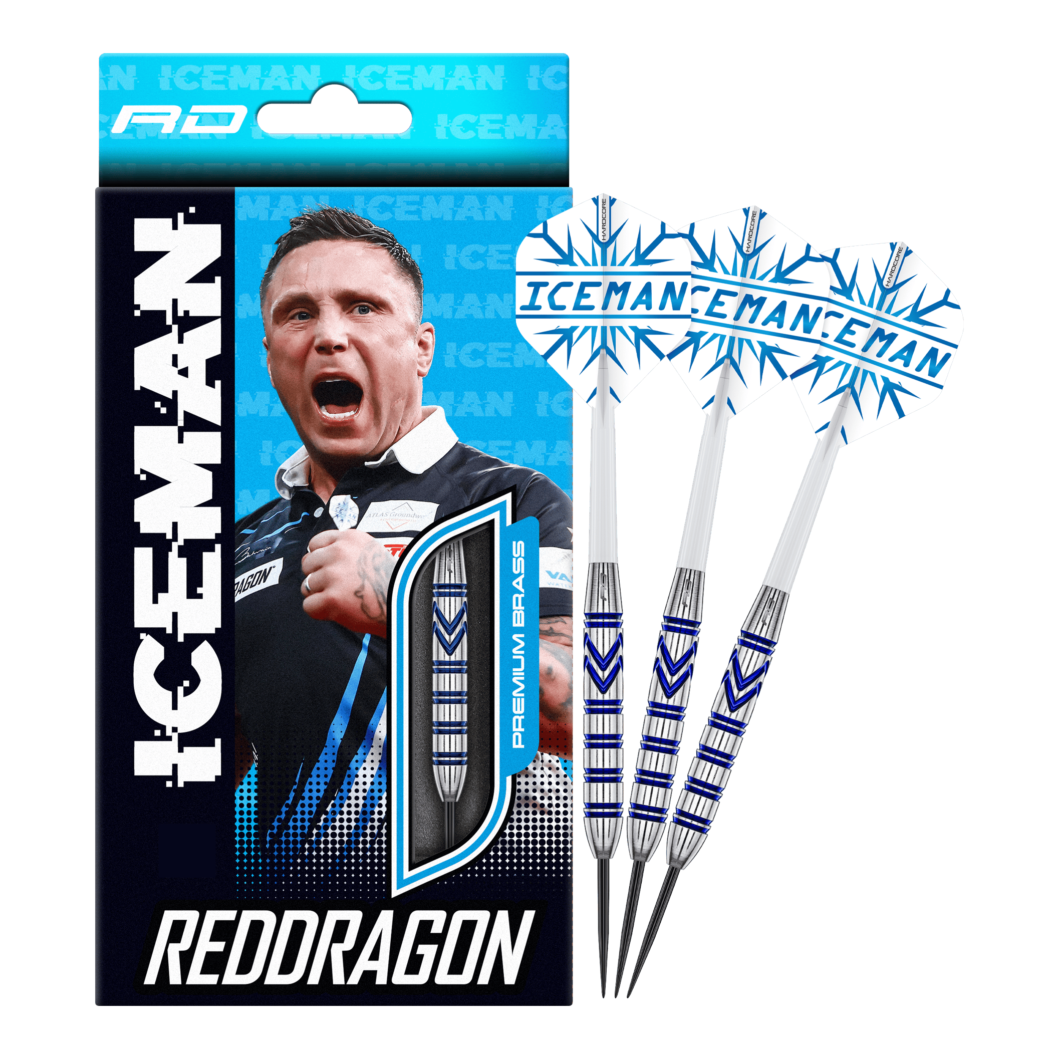 Red Dragon Gerwyn Price Dardos de acero y latón - 21 g