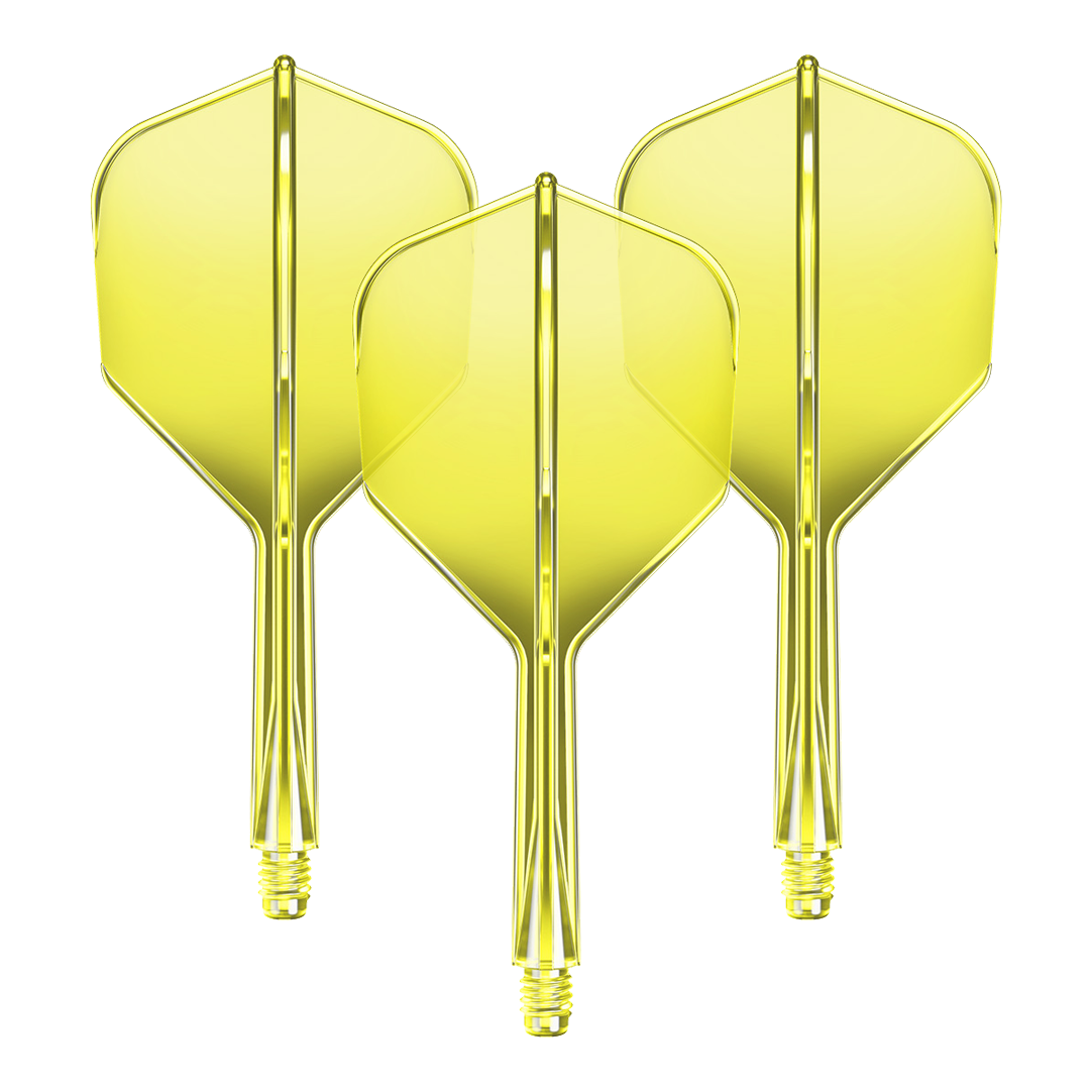 Sistema de eje de vuelo GOAT A1R No6 - Amarillo neón Das Bild zeigt das Flight-Shaft-System GOAT A1R No6 in Neon-Gelb mit einer Länge von 26mm. Es handelt sich um ein Set für Dartpfeile.