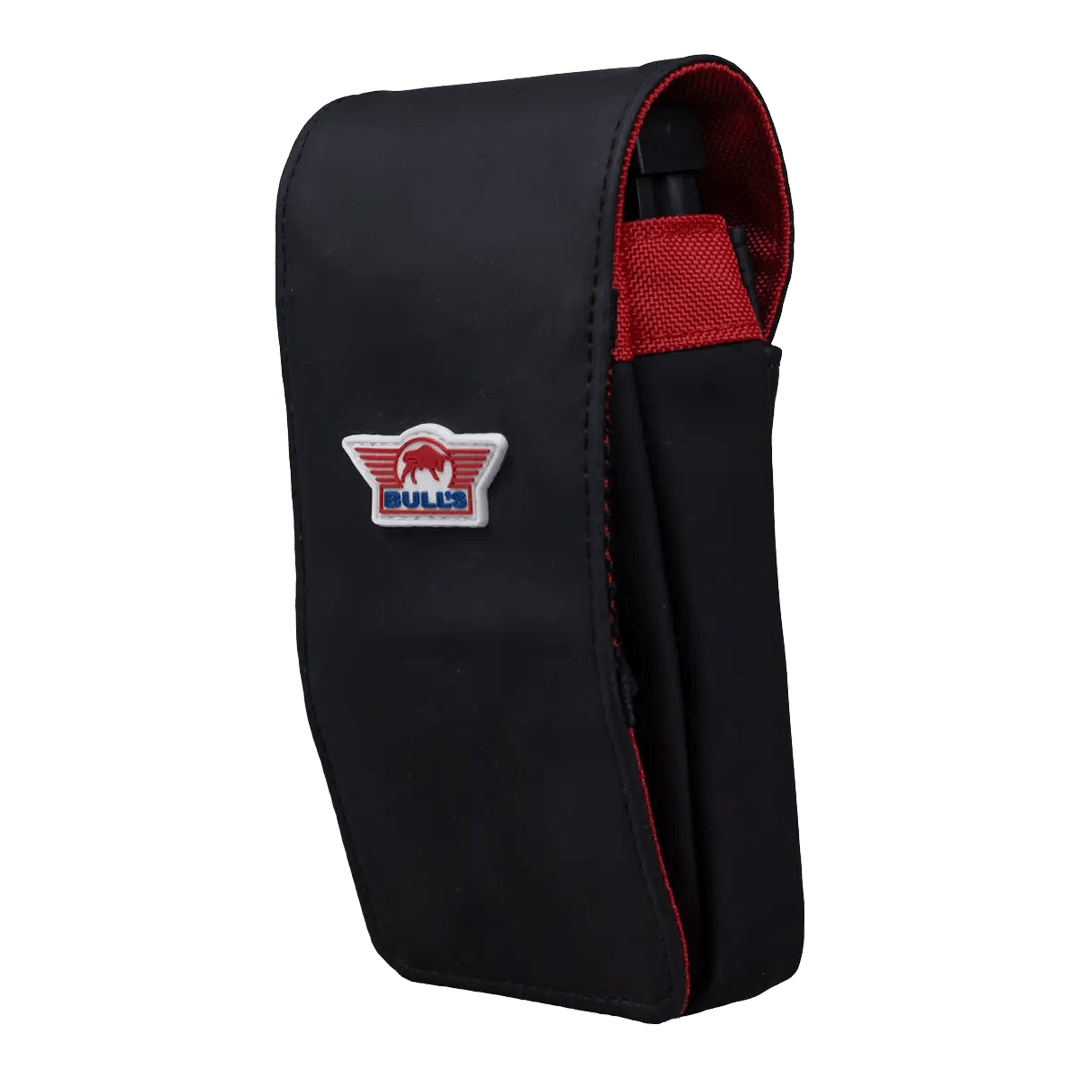 Estuche blando Bulls NL Spacecase negro-rojo Abgebildet ist das Bulls NL Spacecase Softcase Schwarz-Rot. Es handelt sich um eine Darttasche für einfachen Transport.