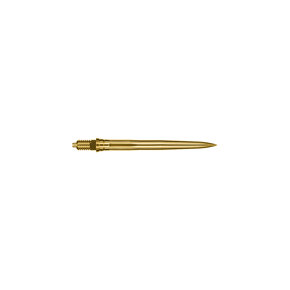Puntas de dardo Caliburn EZ-EVO - Suaves - Doradas Abgebildet sind goldene Dartspitzen mit einer Länge von 28mm. Sie gehören wahrscheinlich zur Serie Caliburn EZ-EVO Smooth.